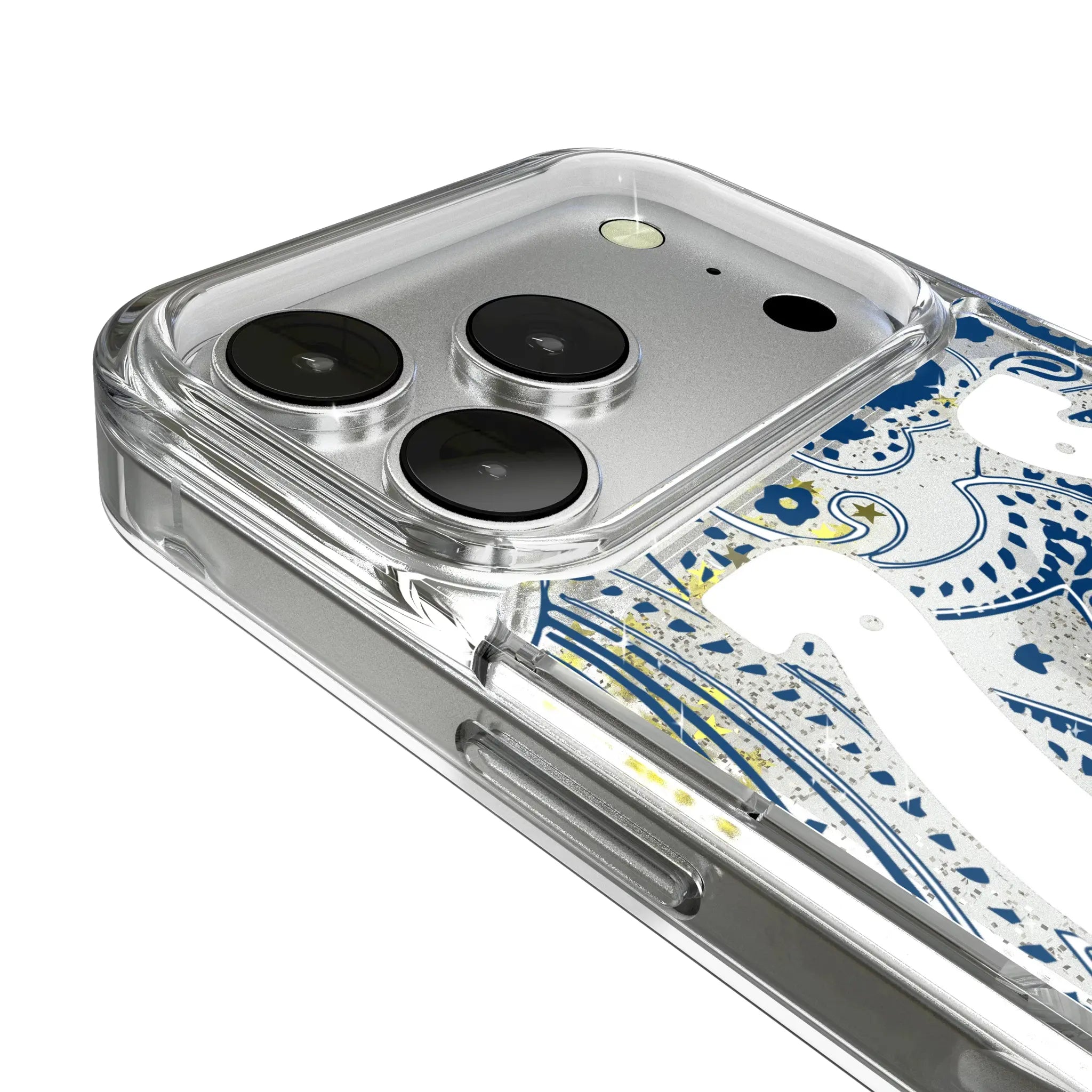 Indianapolis Colts Paisley iPhone Glitter Phone Case for Apple iPhone - Detail