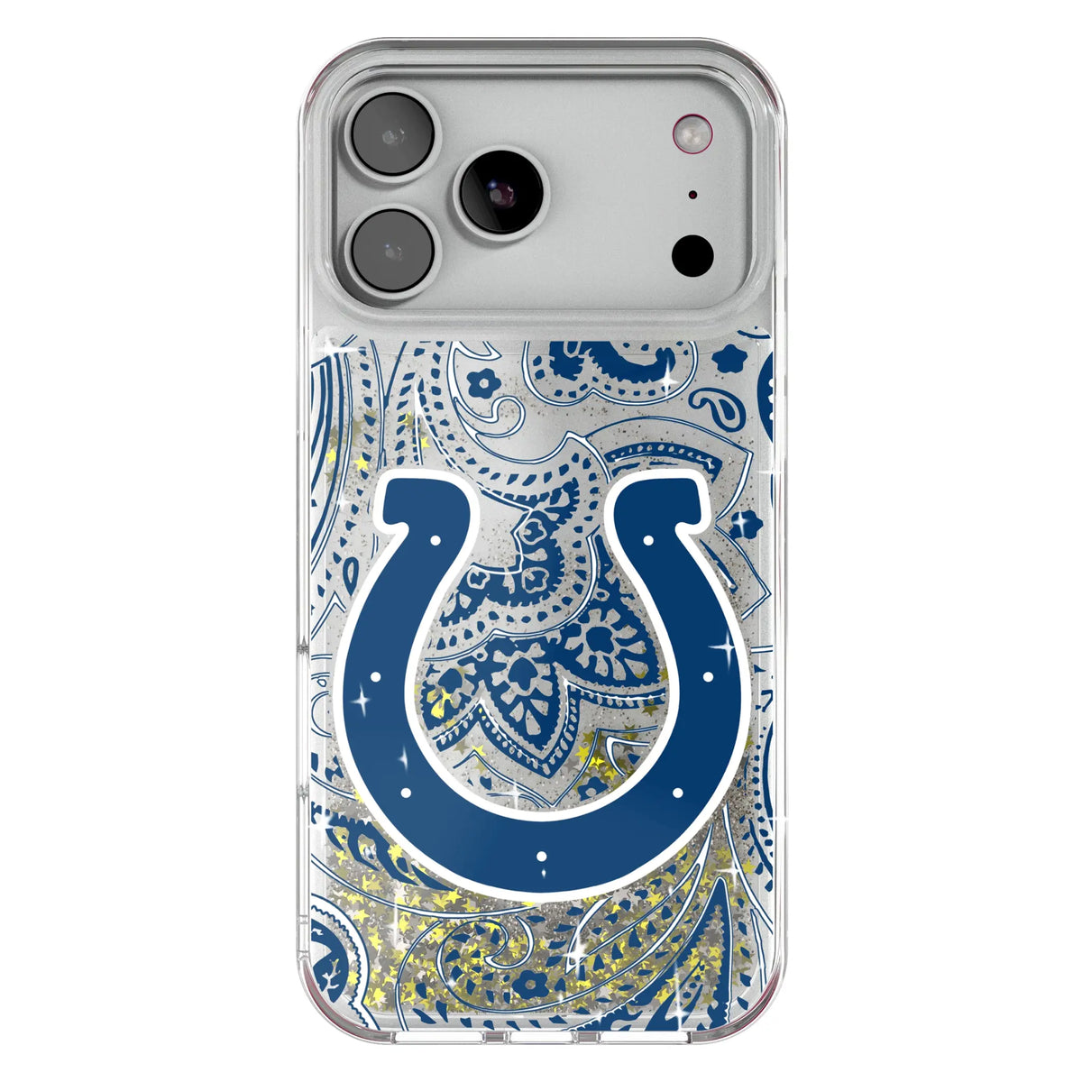 Indianapolis Colts Paisley Glitter Phone Case for Apple iPhone