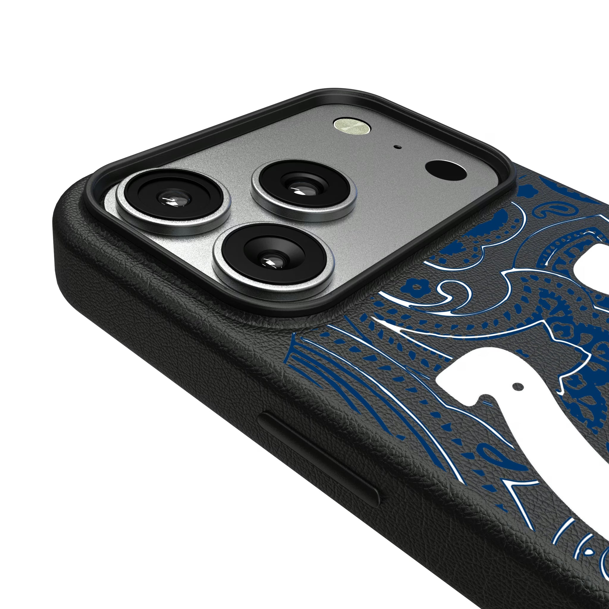 Indianapolis Colts Paisley iPhone MagSafe Compatible Phone Case for Apple iPhone - Detail#Device_iPhone 17 Pro