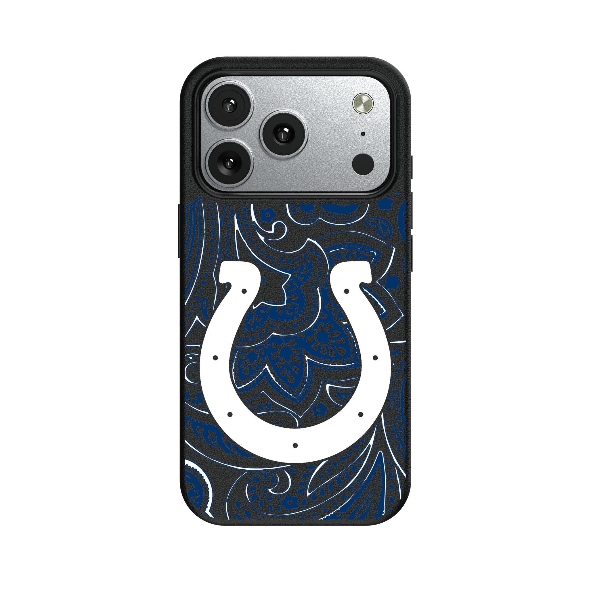 Indianapolis Colts Paisley iPhone MagSafe Compatible Phone Case for Apple iPhone#Device_iPhone 17 Pro