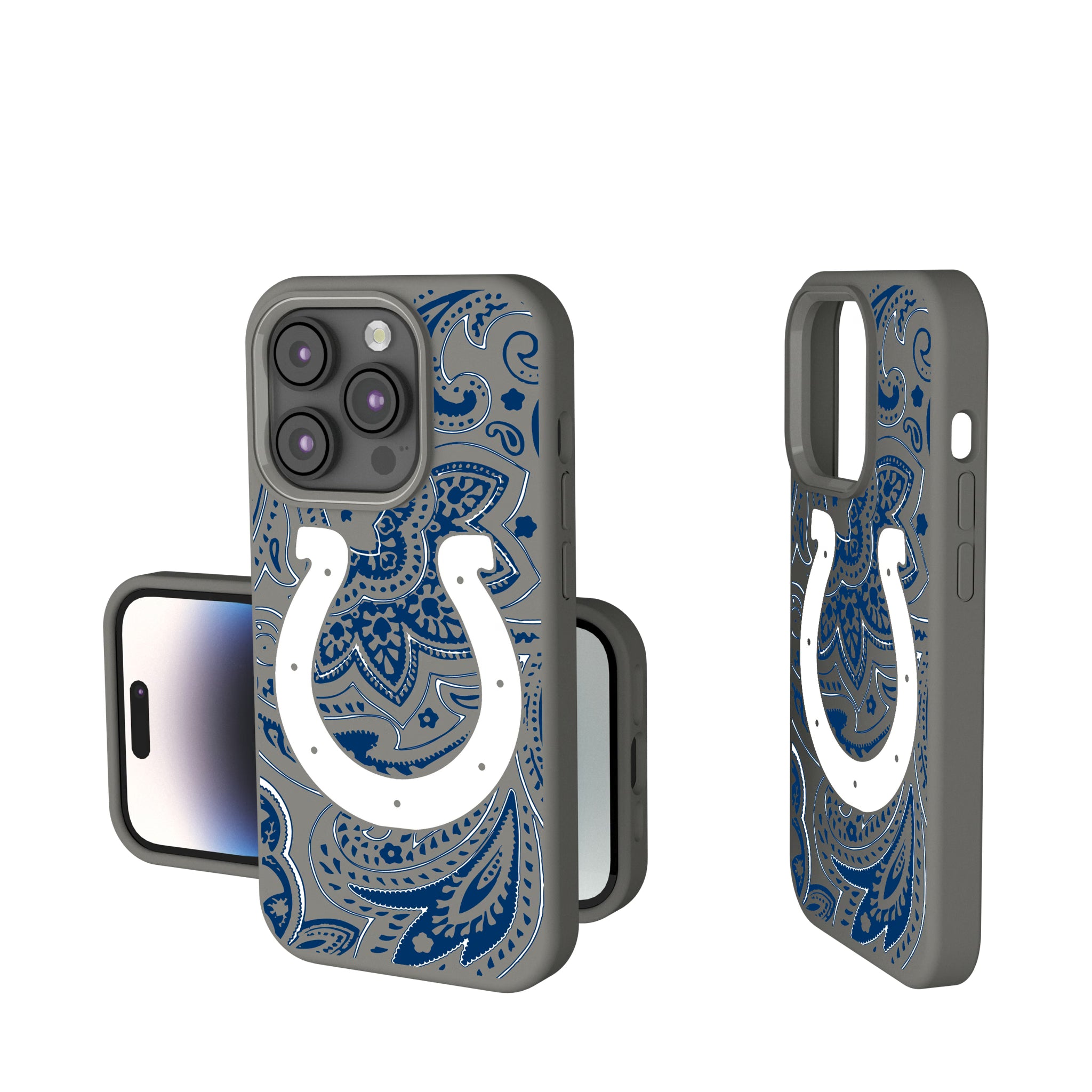 Indianapolis Colts Paisley iPhone Soft Touch Phone Case for Apple iPhone