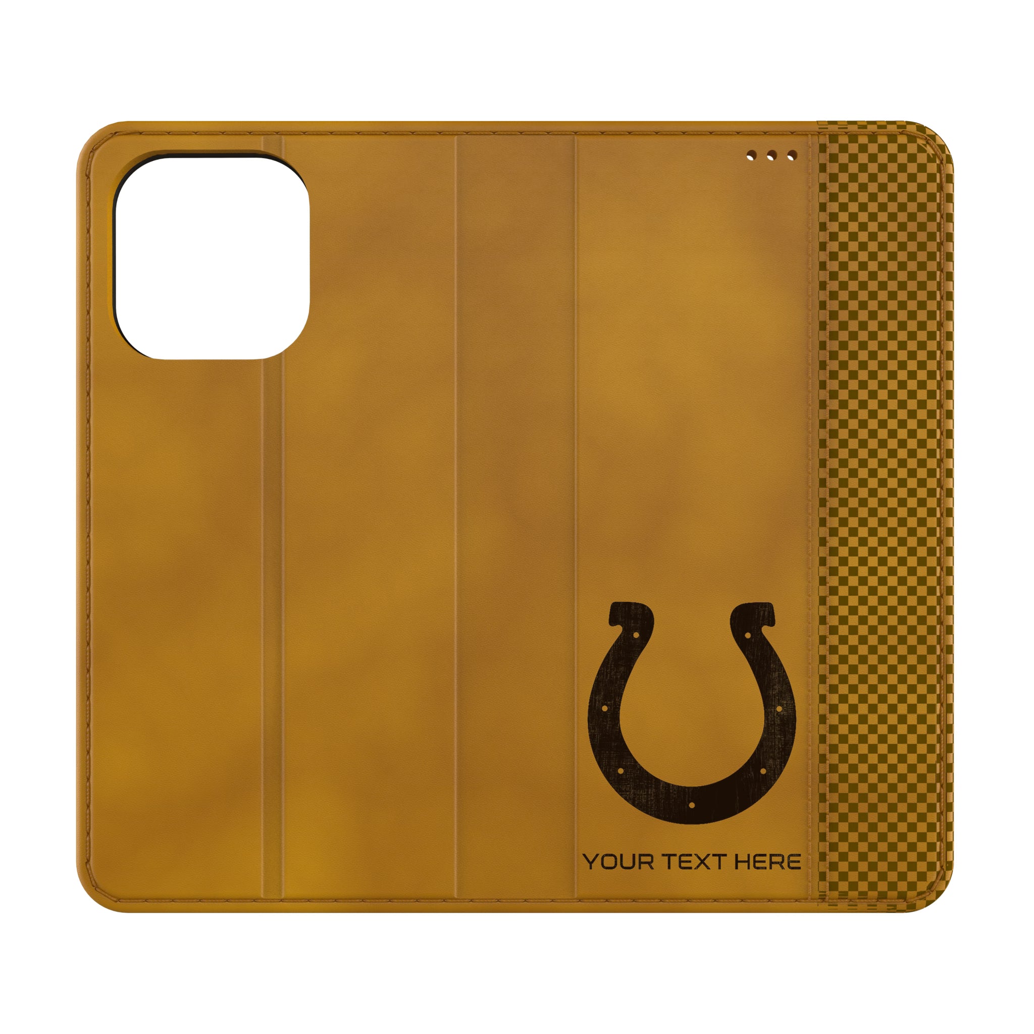 Indianapolis Colts Personalized Burn iPhone Folio Phone Case for Apple iPhone