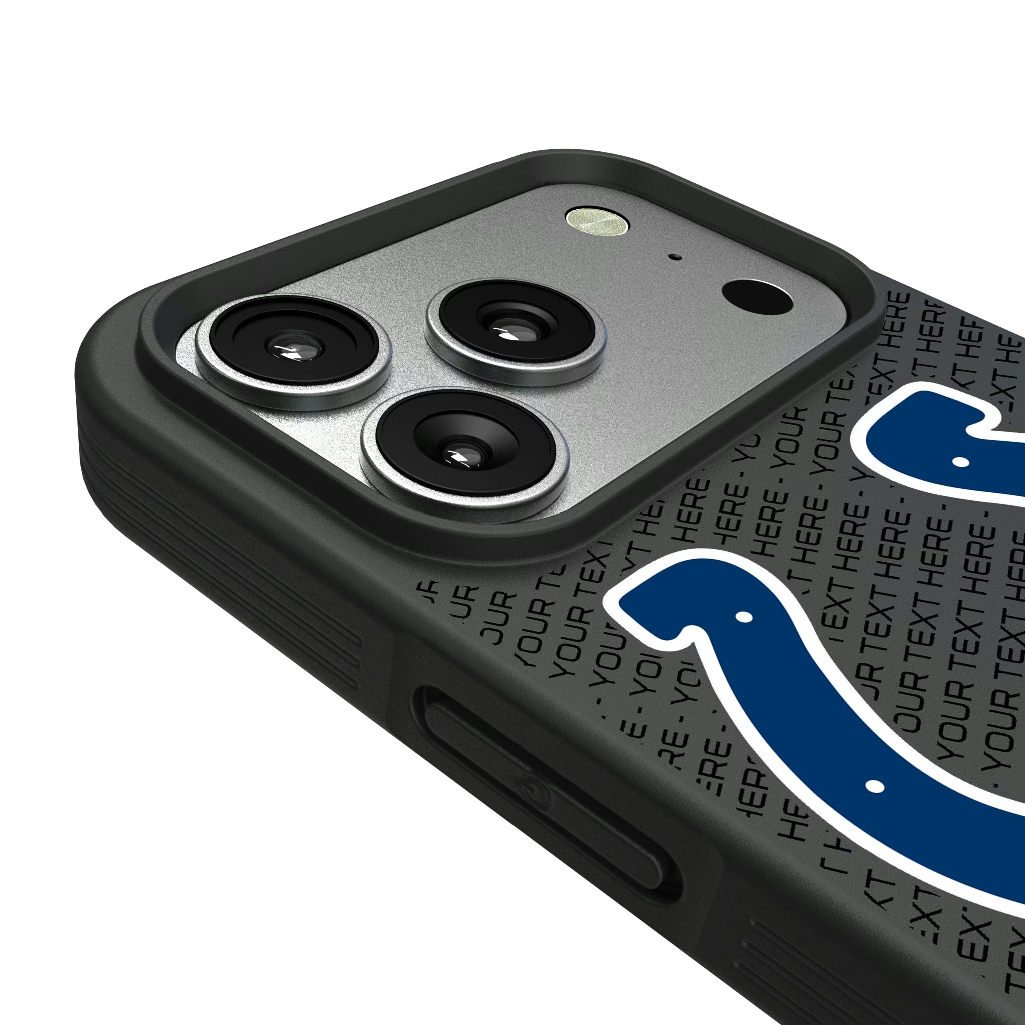 Indianapolis Colts Personalized EndZone Plus iPhone Bump Phone Case for Apple iPhone - Detail#Device_iPhone 17 Pro