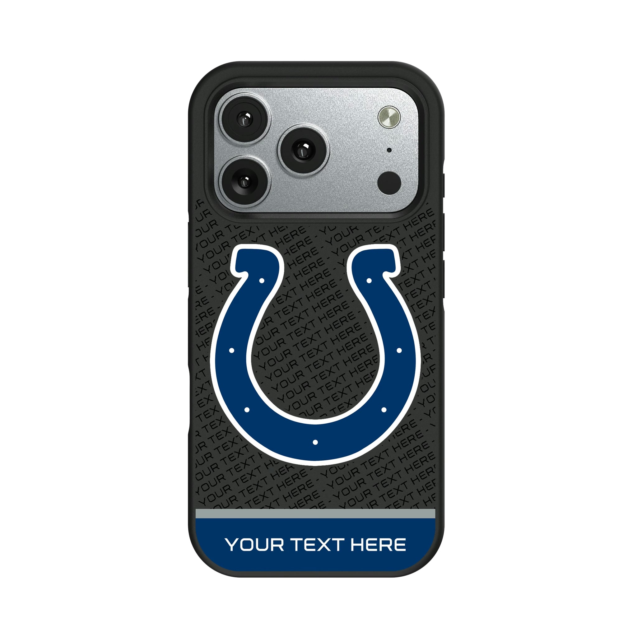 Indianapolis Colts Personalized EndZone Plus iPhone Bump Phone Case for Apple iPhone#Device_iPhone 17 Pro