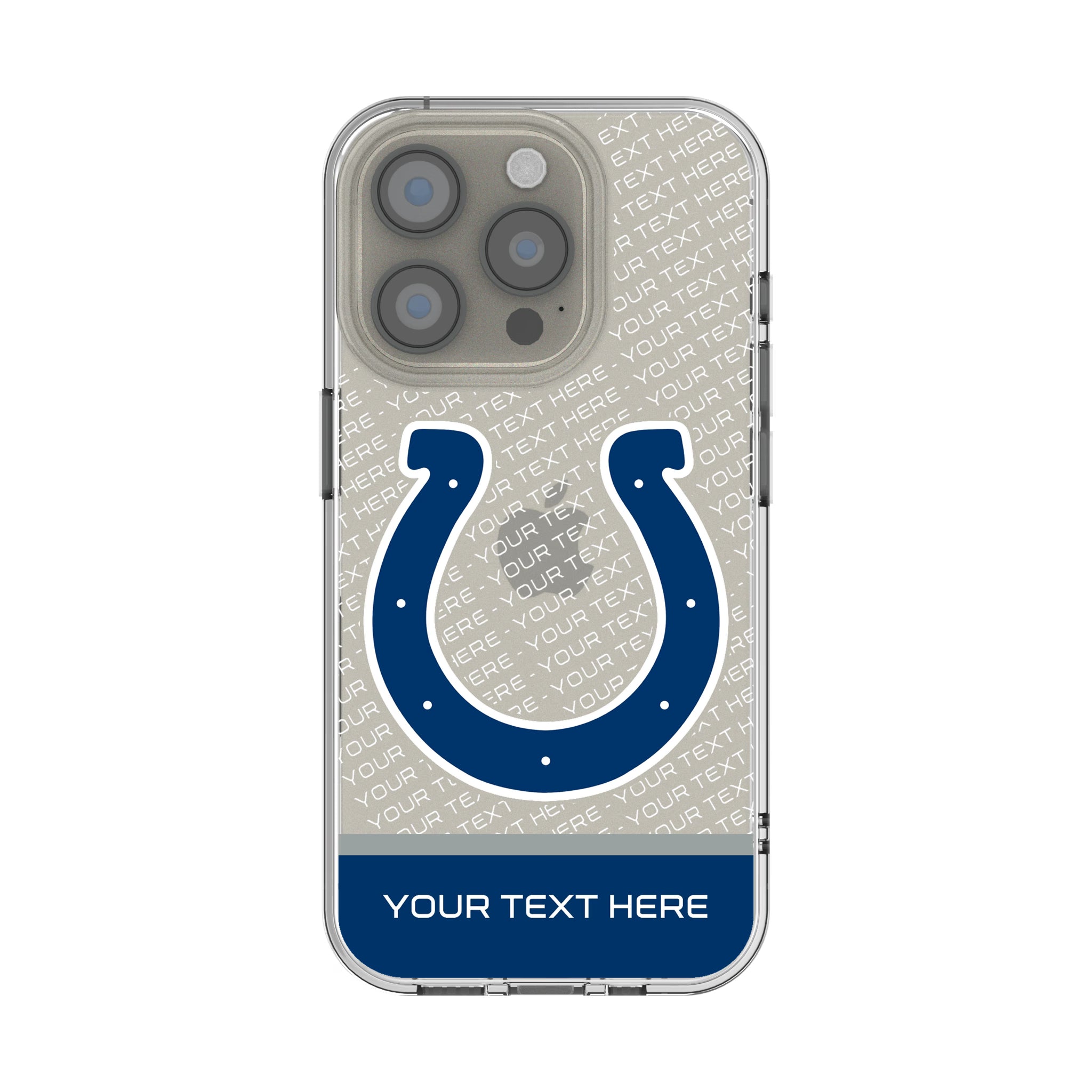 Indianapolis Colts Personalized EndZone Plus iPhone Clear Phone Case for Apple iPhone