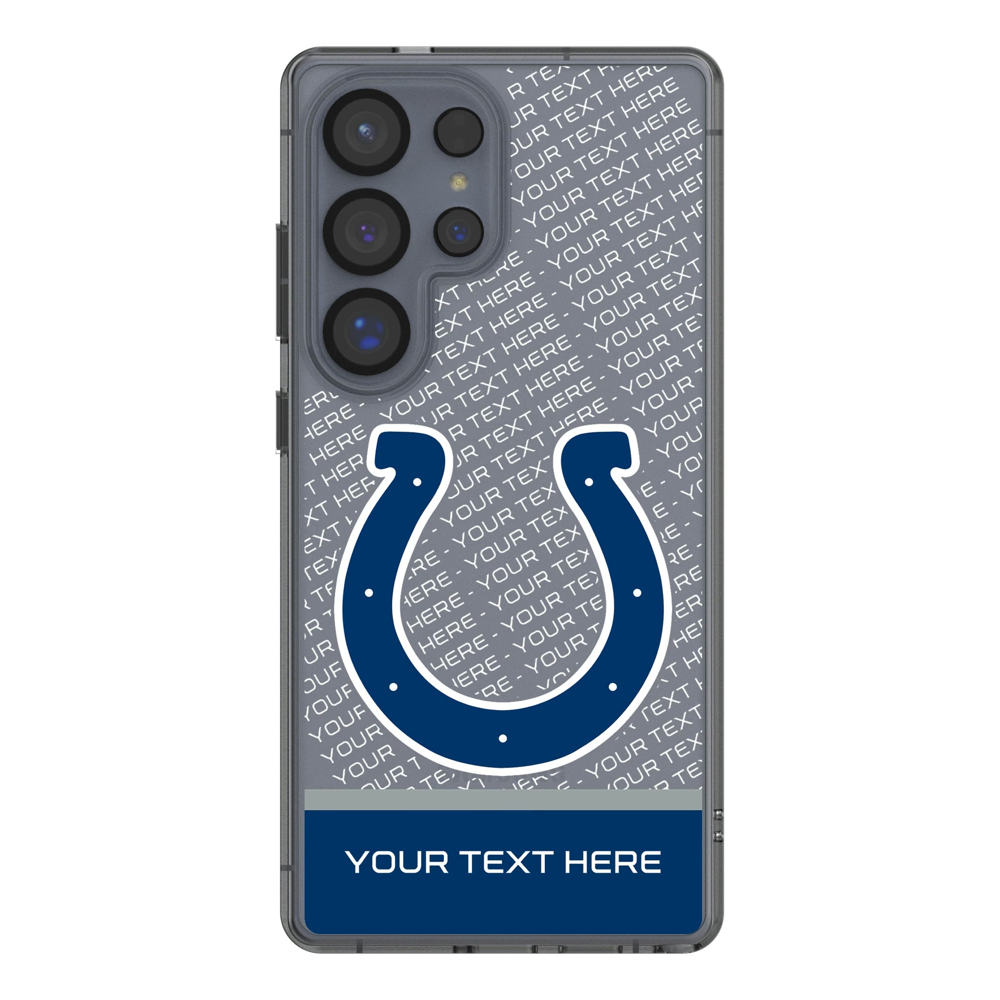 Indianapolis Colts Personalized EndZone Plus Galaxy Clear Phone Case for Samsung Galaxy