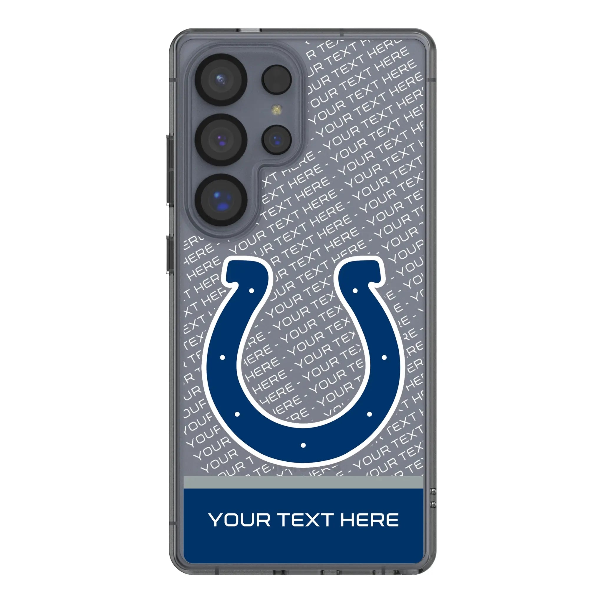 Indianapolis Colts Personalized EndZone Plus Galaxy Clear Phone Case for Samsung Galaxy#Device_Galaxy S25 Ultra
