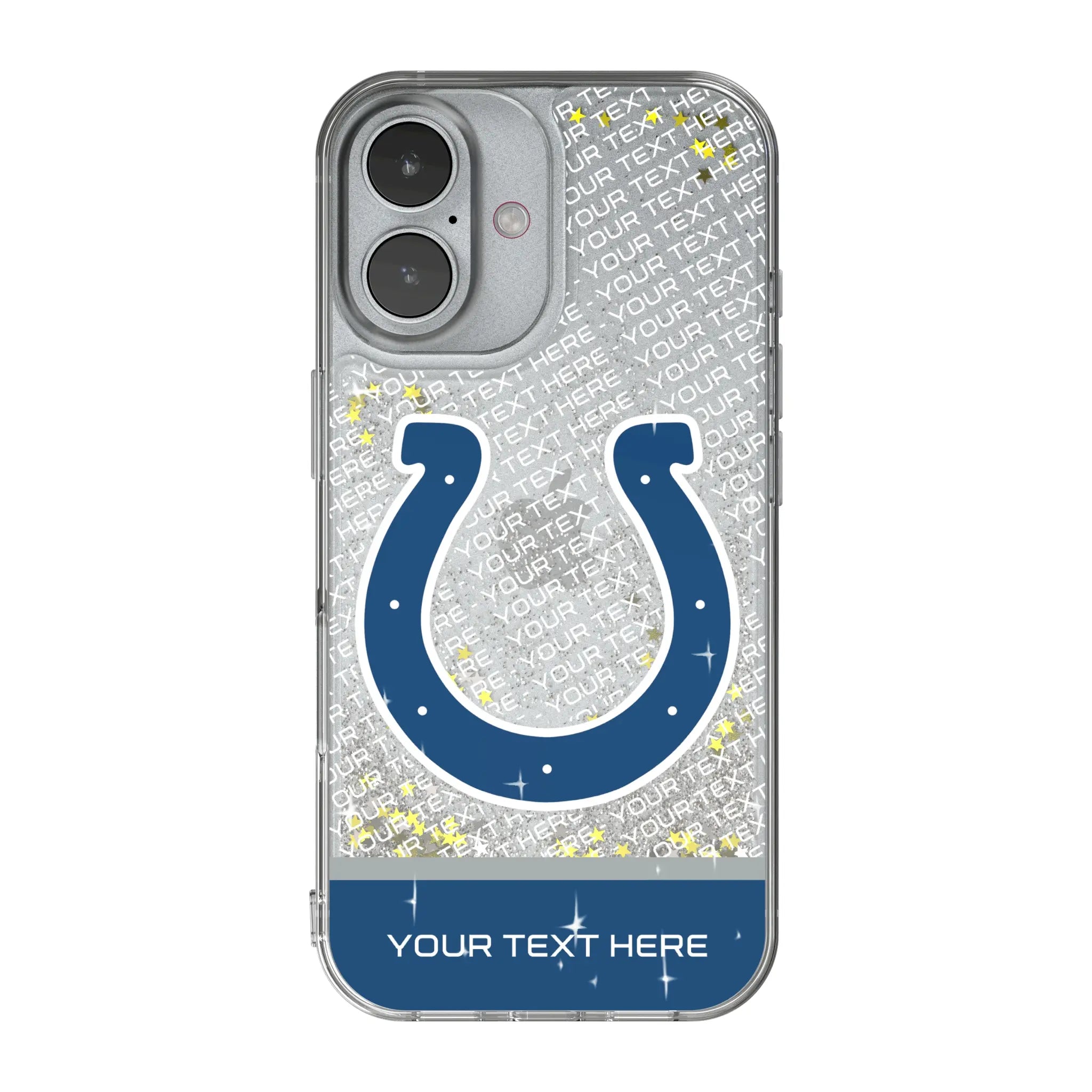 Indianapolis Colts Personalized EndZone Plus iPhone Glitter Phone Case for Apple iPhone