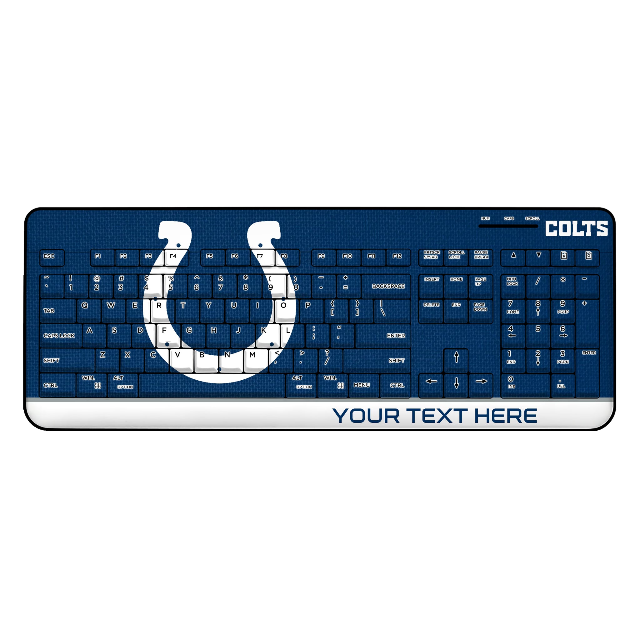 Indianapolis Colts Personalized Endzone Solid Wireless USB Keyboard