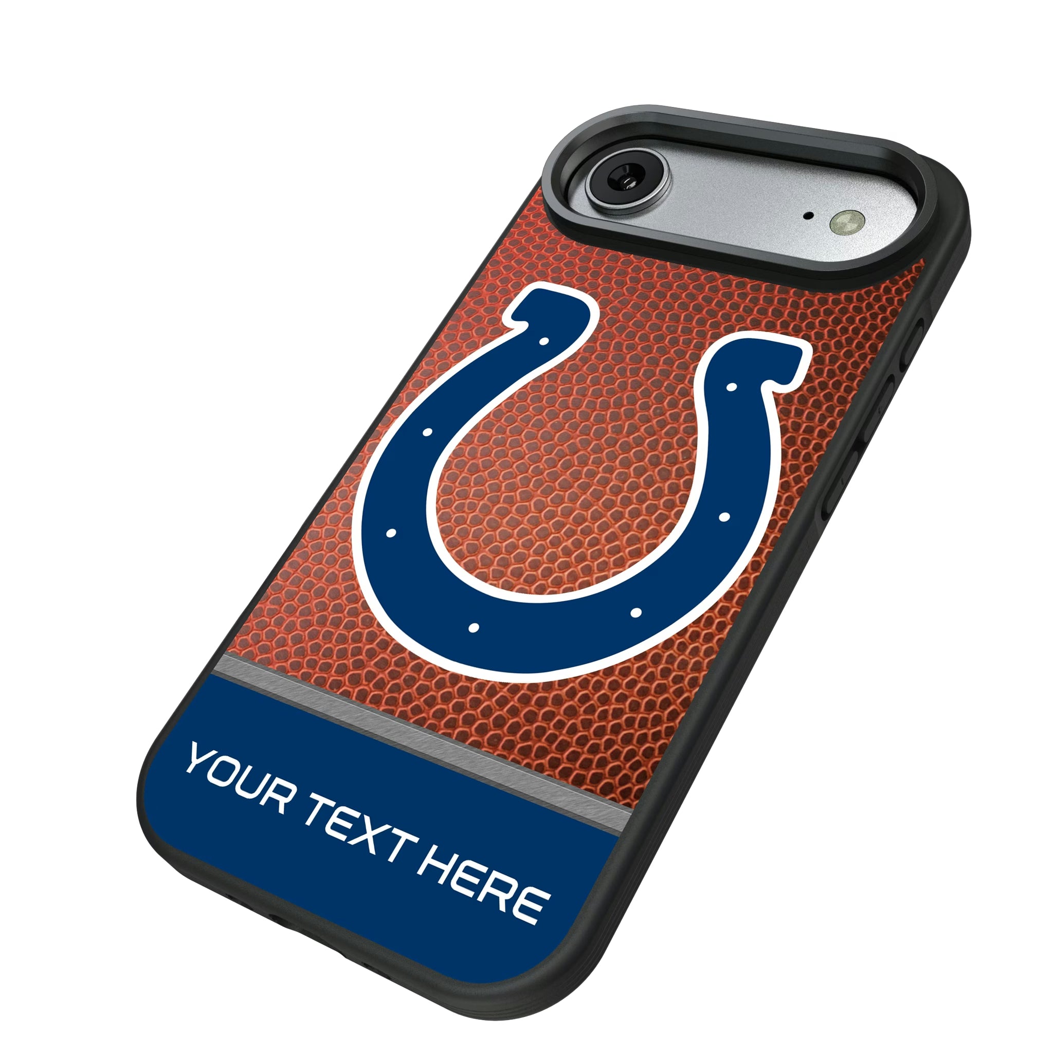 Indianapolis Colts Personalized Football iPhone Bump Phone Case for Apple iPhone - Isometric View#Device_iPhone Air