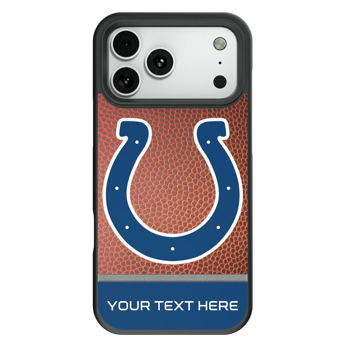 Indianapolis Colts Personalized Football Bump Phone Case for Apple iPhone