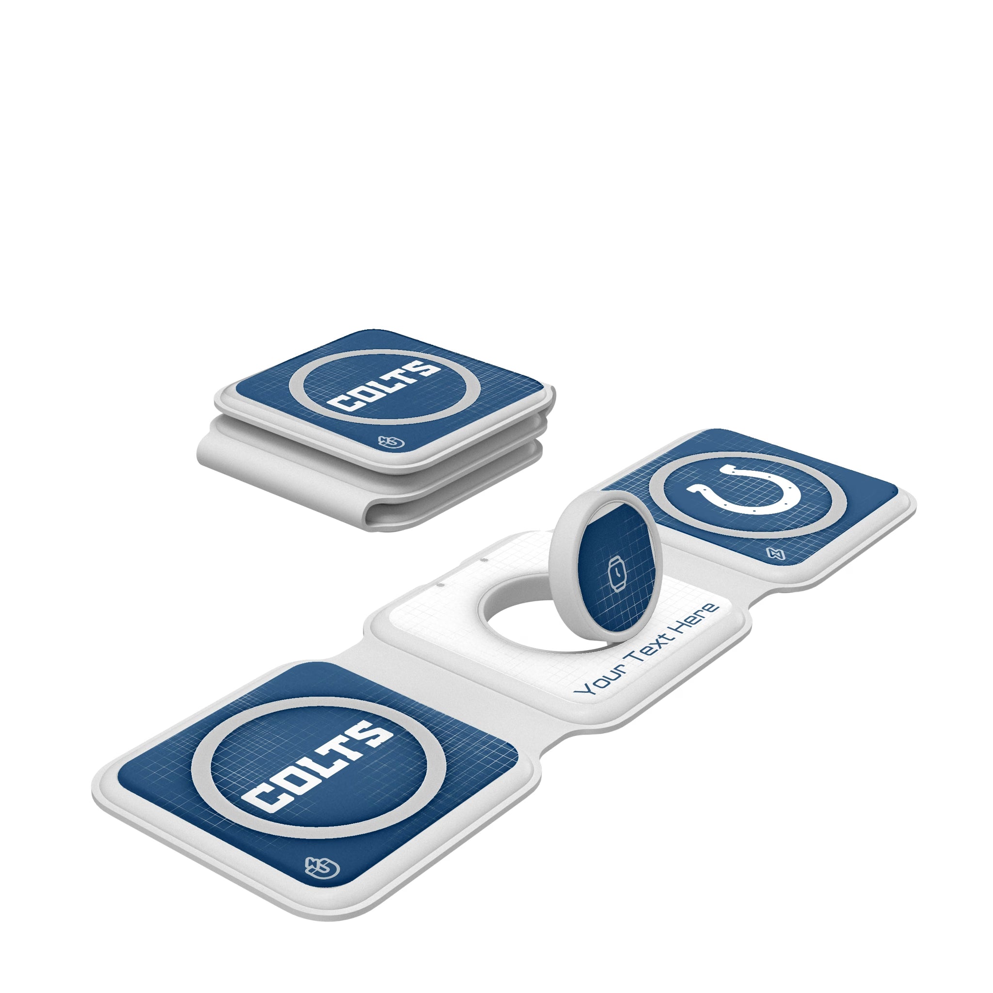 Indianapolis Colts Personalized Hatch Foldable 3 in 1 Charger