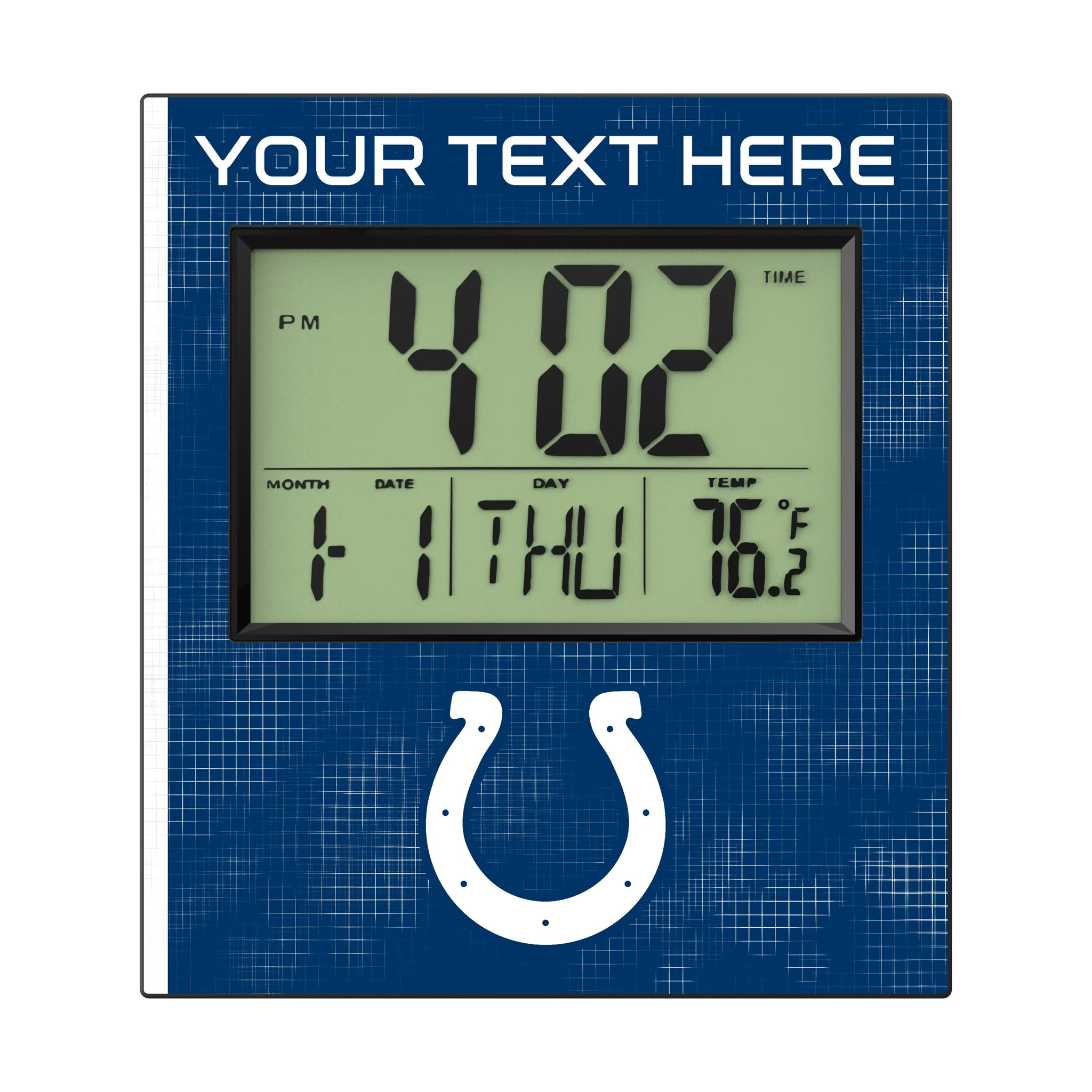 Indianapolis Colts Personalized Hatch Wall Clock