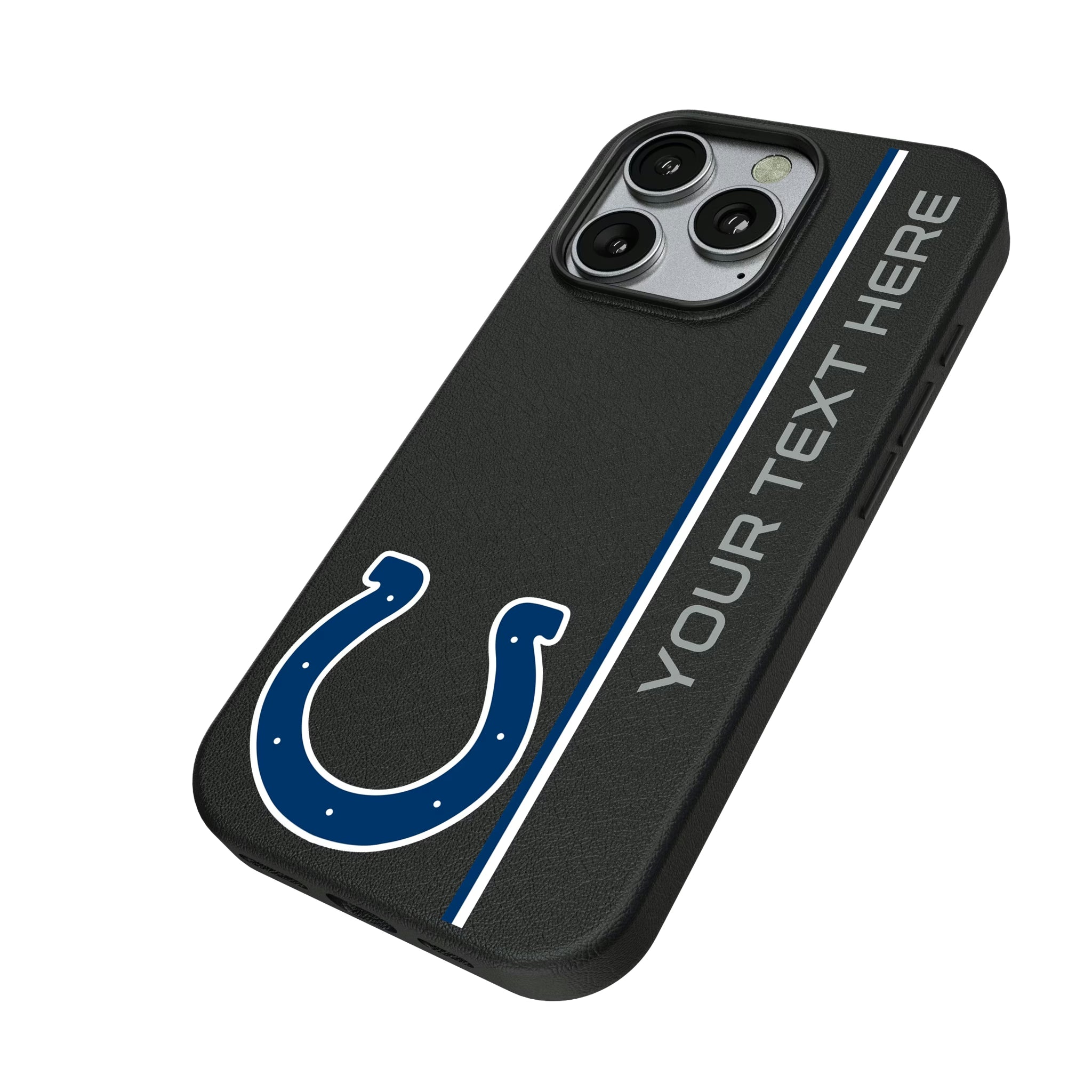 Indianapolis Colts Personalized Sidebard iPhone MagSafe Compatible Phone Case for Apple iPhone - Isometric View