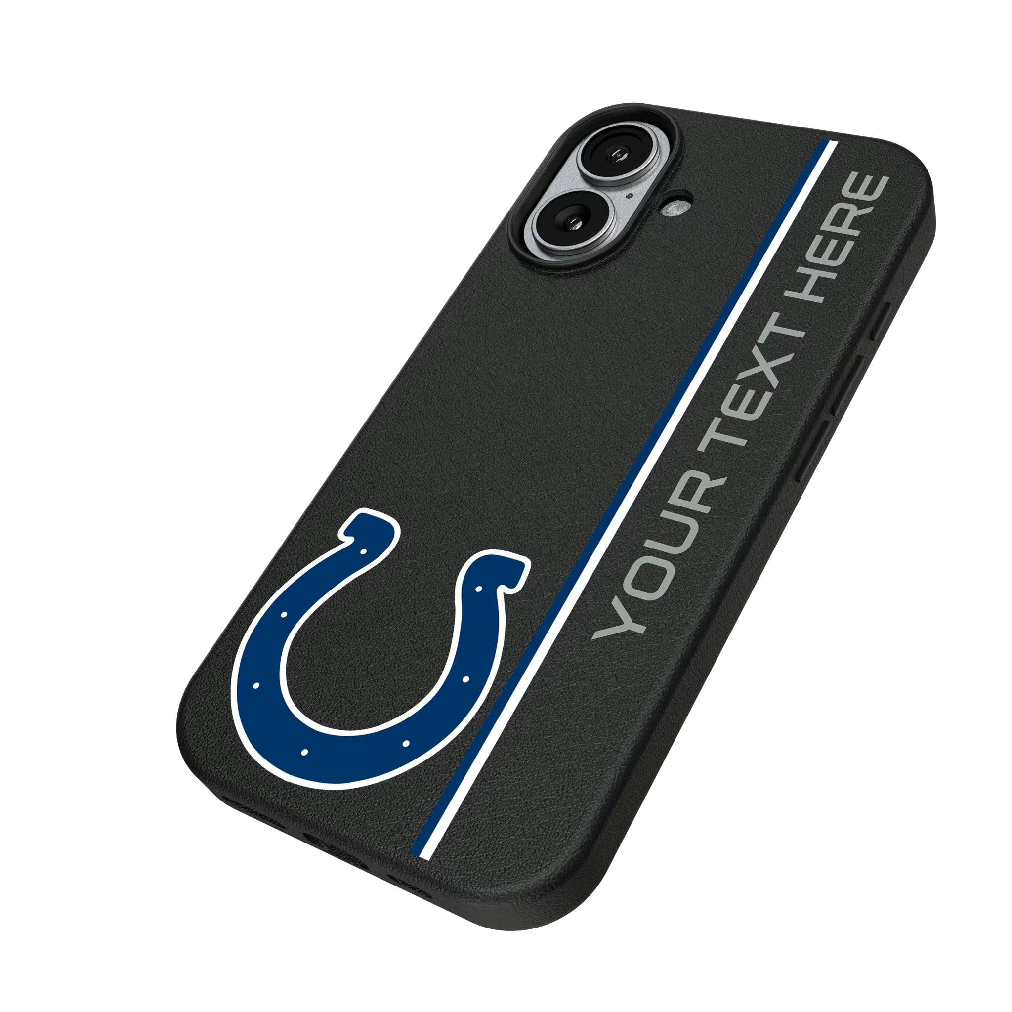 Indianapolis Colts Personalized Sidebard iPhone MagSafe Compatible Phone Case for Apple iPhone - Isometric View#Device_iPhone 17