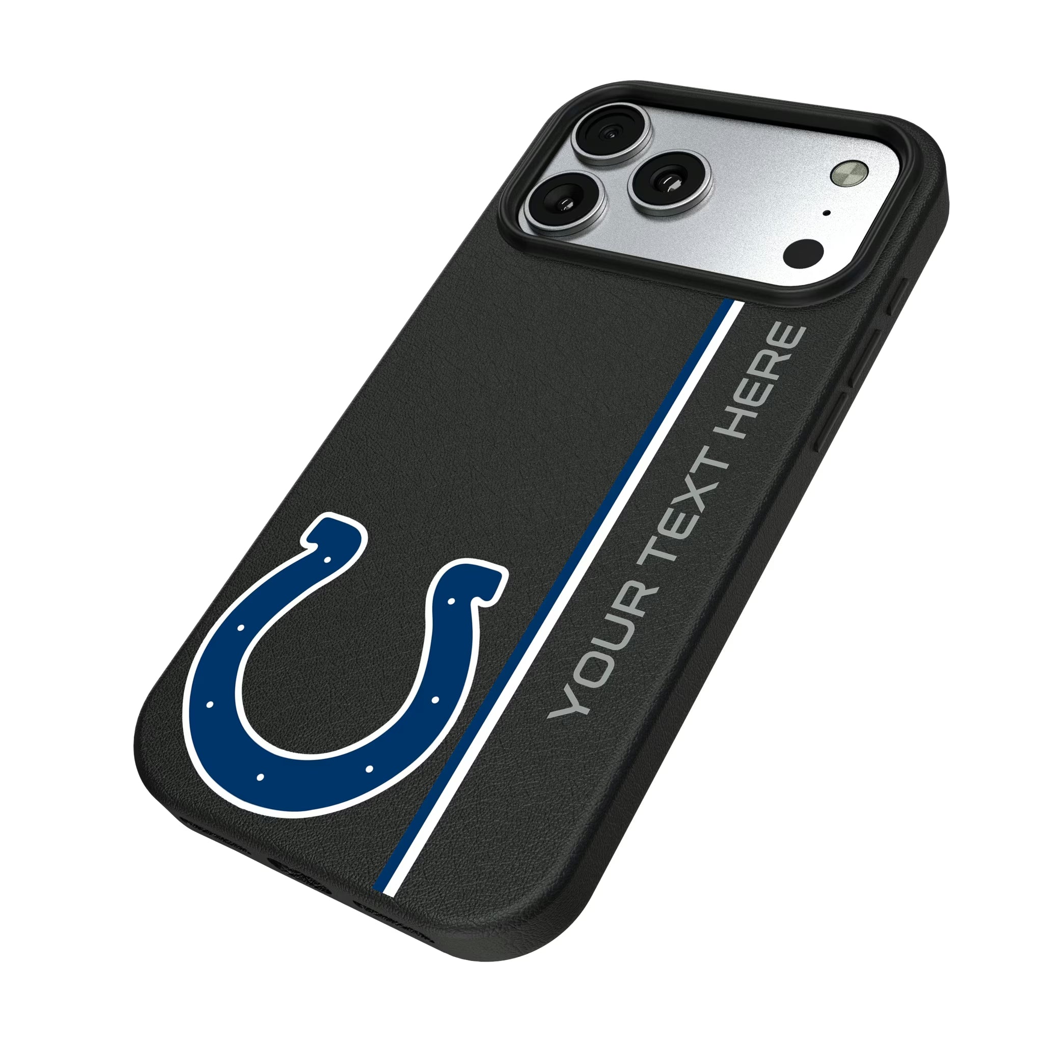 Indianapolis Colts Personalized Sidebard iPhone MagSafe Compatible Phone Case for Apple iPhone - Isometric View#Device_iPhone 17 Pro Max