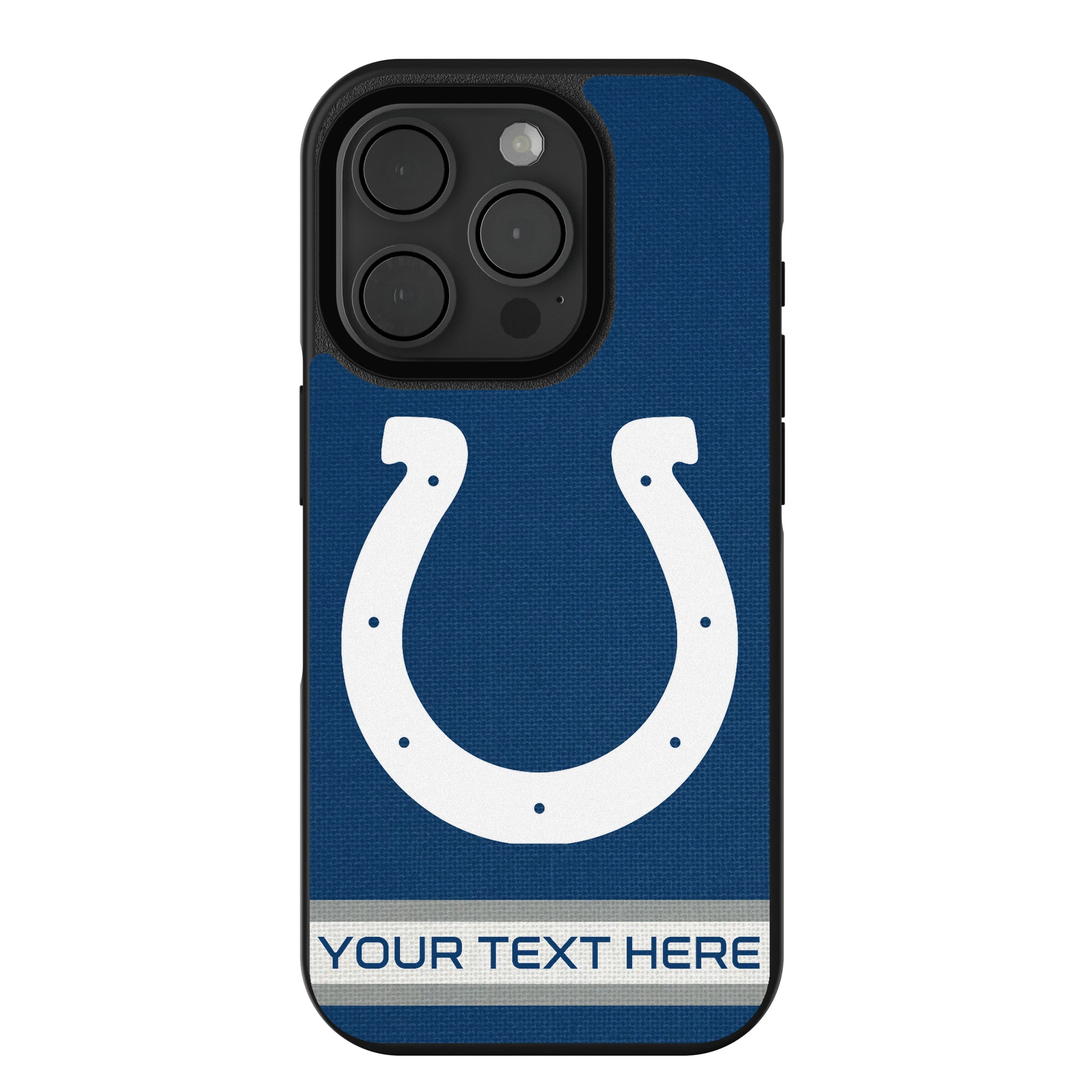 Indianapolis Colts Personalized Stripe iPhone Bump Phone Case for Apple iPhone