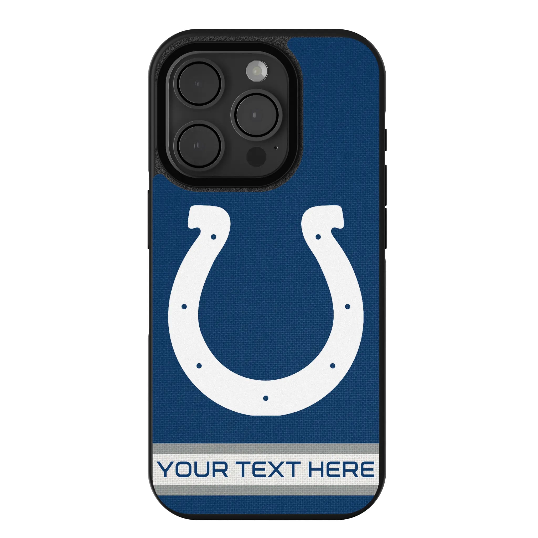 Indianapolis Colts Personalized Stripe iPhone Bump Phone Case for Apple iPhone
