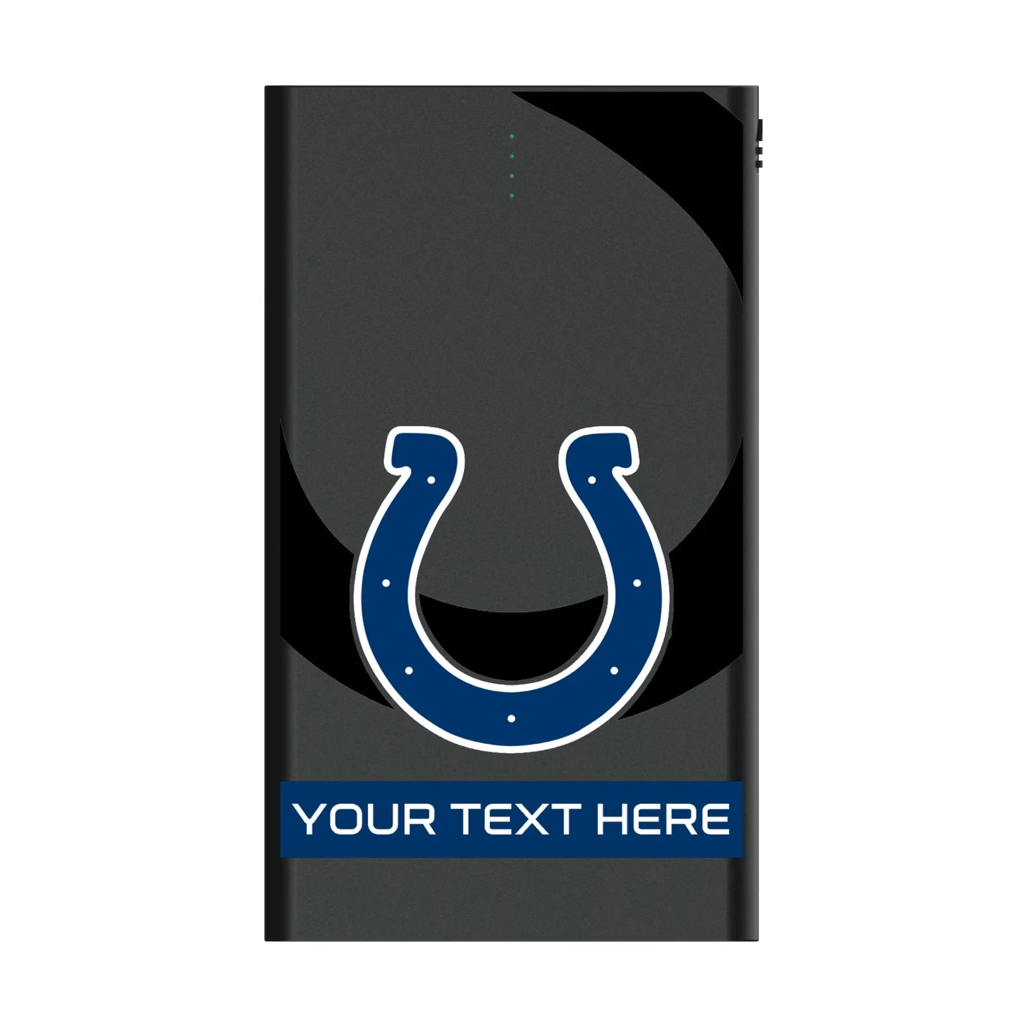 Indianapolis Colts Personalized Tilt 5000mAh Flat Power Bank