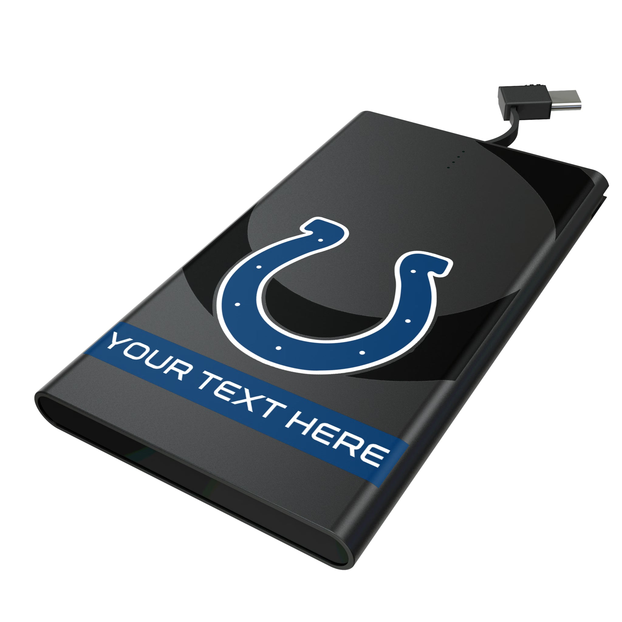 Indianapolis Colts Personalized Tilt 5000mAh Flat Powerbank
