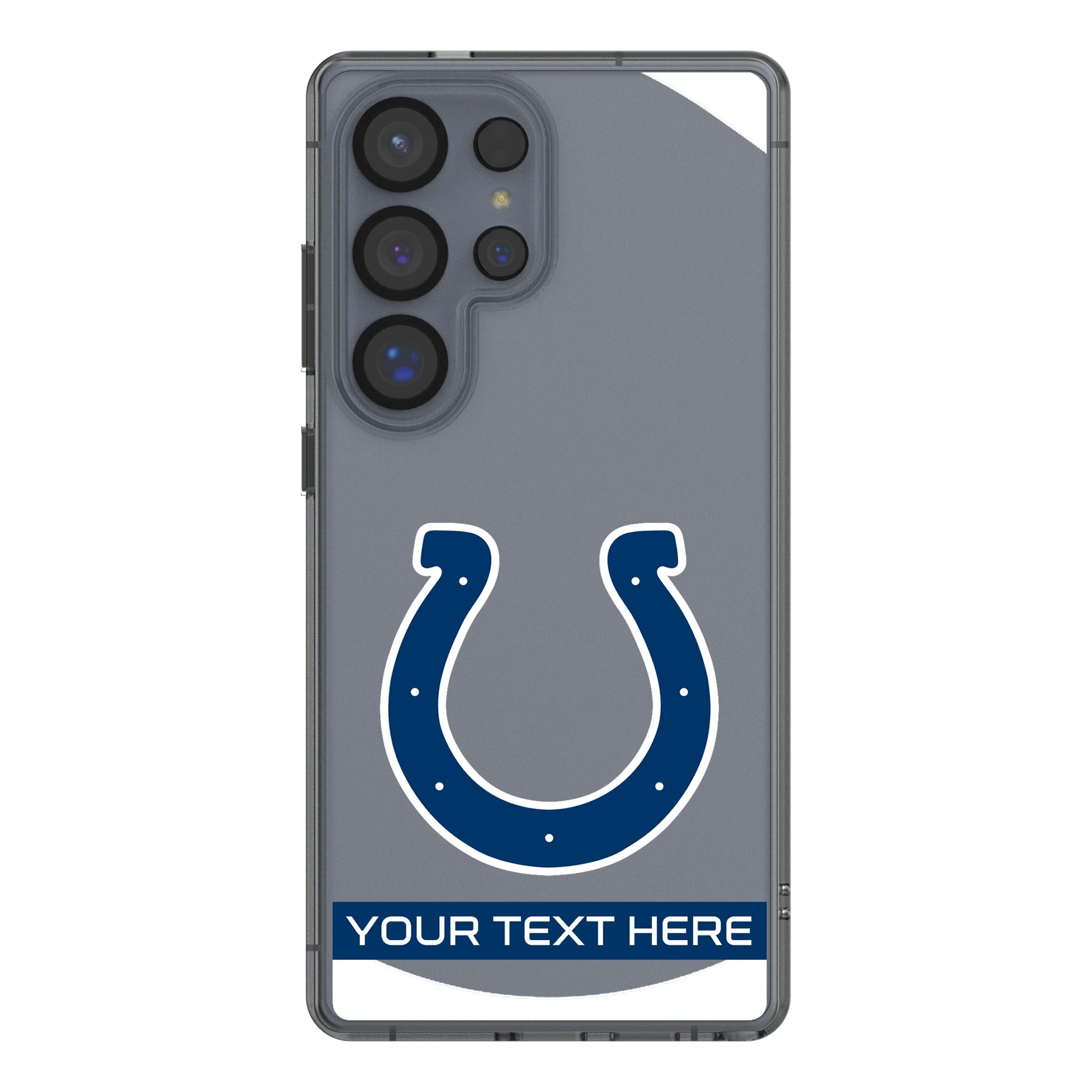 Indianapolis Colts Personalized Tilt Galaxy Clear Phone Case for Samsung Galaxy