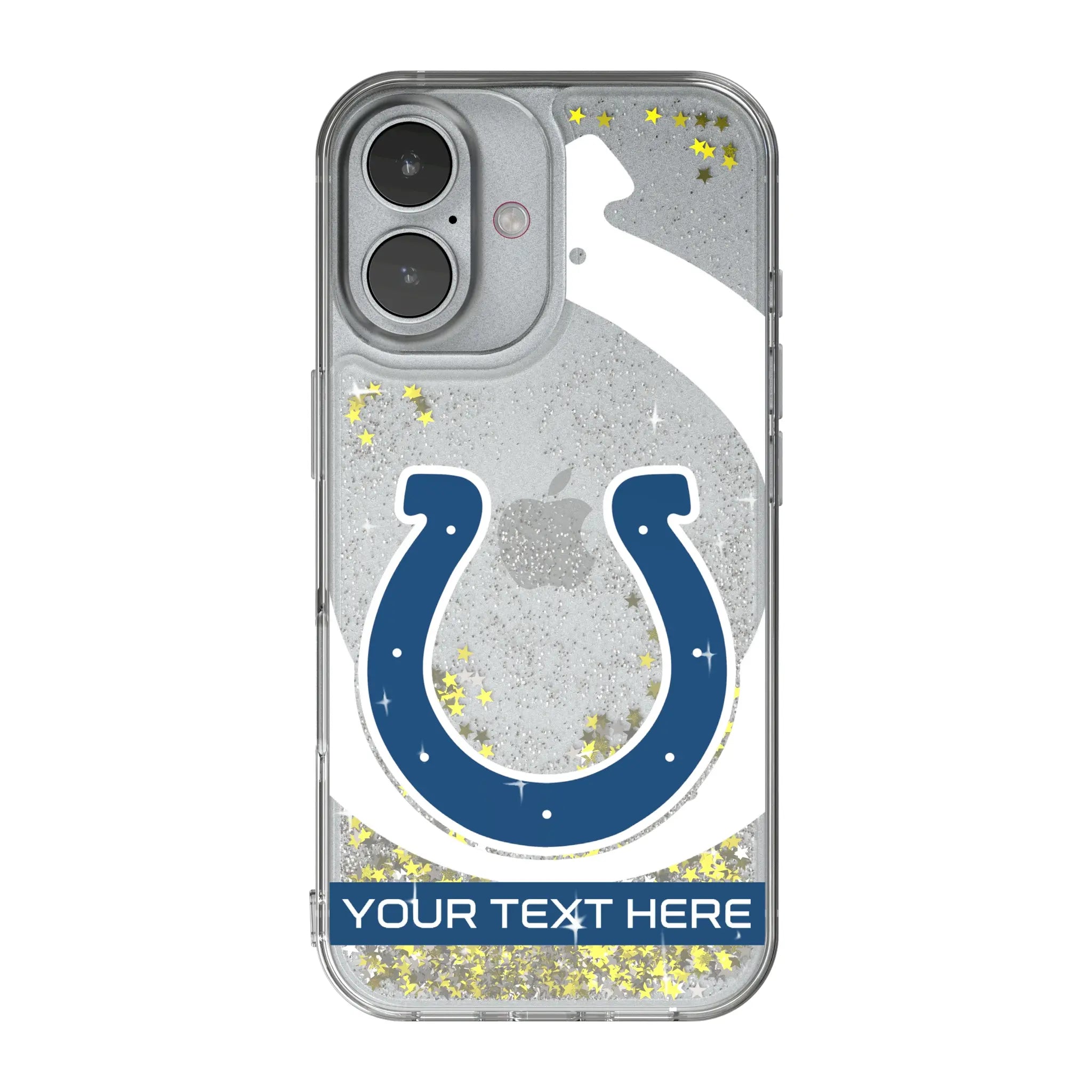 Indianapolis Colts Personalized Tilt iPhone Glitter Phone Case for Apple iPhone