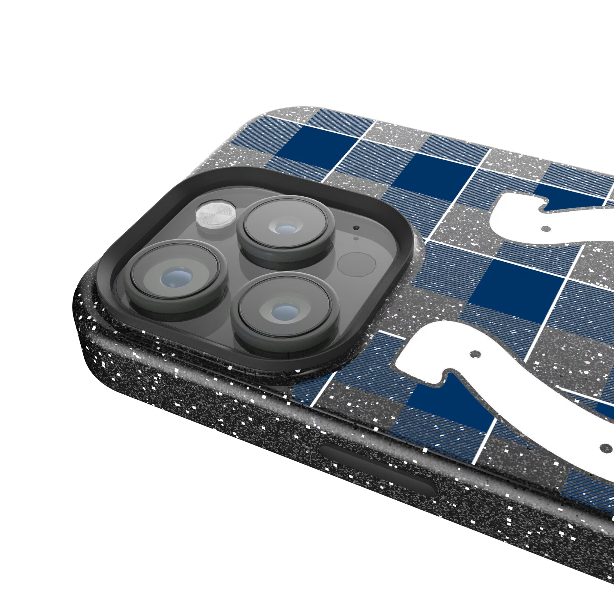 Indianapolis Colts Plaid iPhone Bling Phone Case for Apple iPhone - Detail