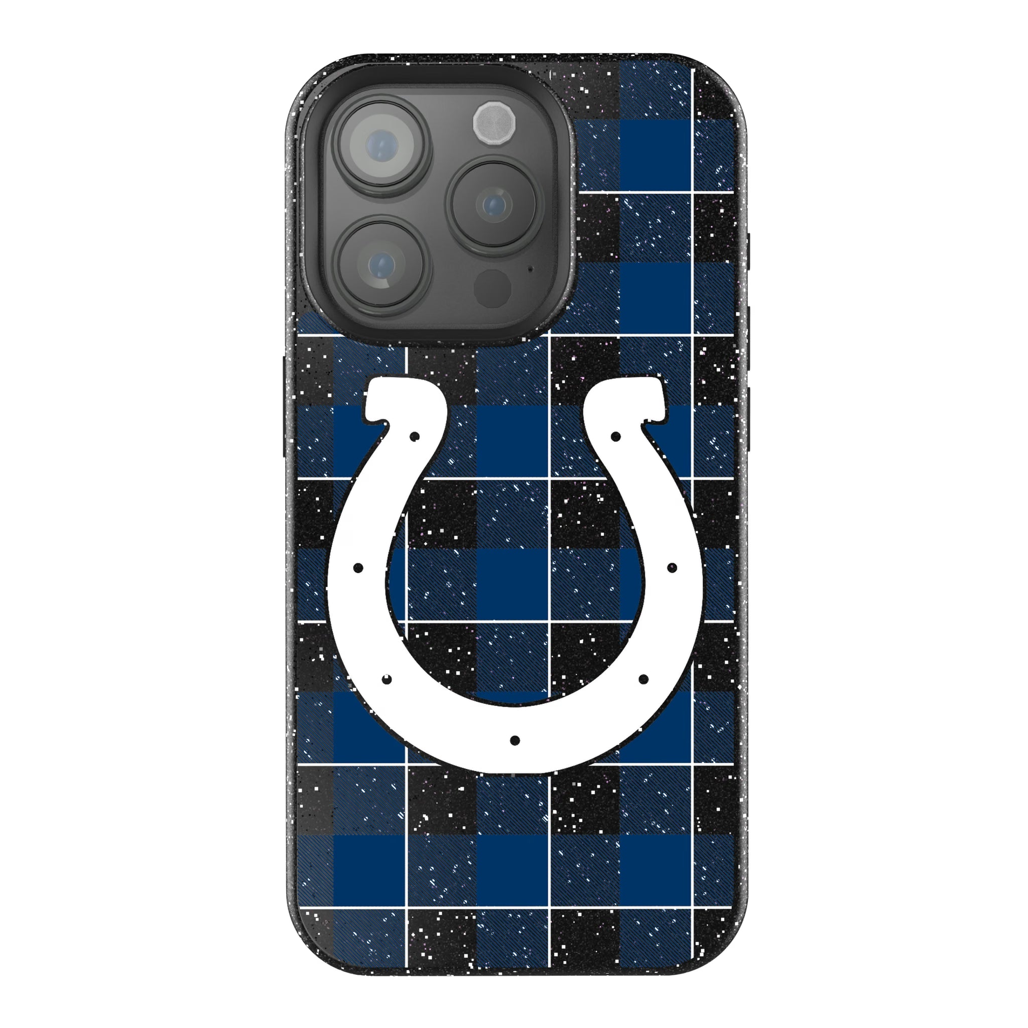 Indianapolis Colts Plaid iPhone Bling Phone Case for Apple iPhone