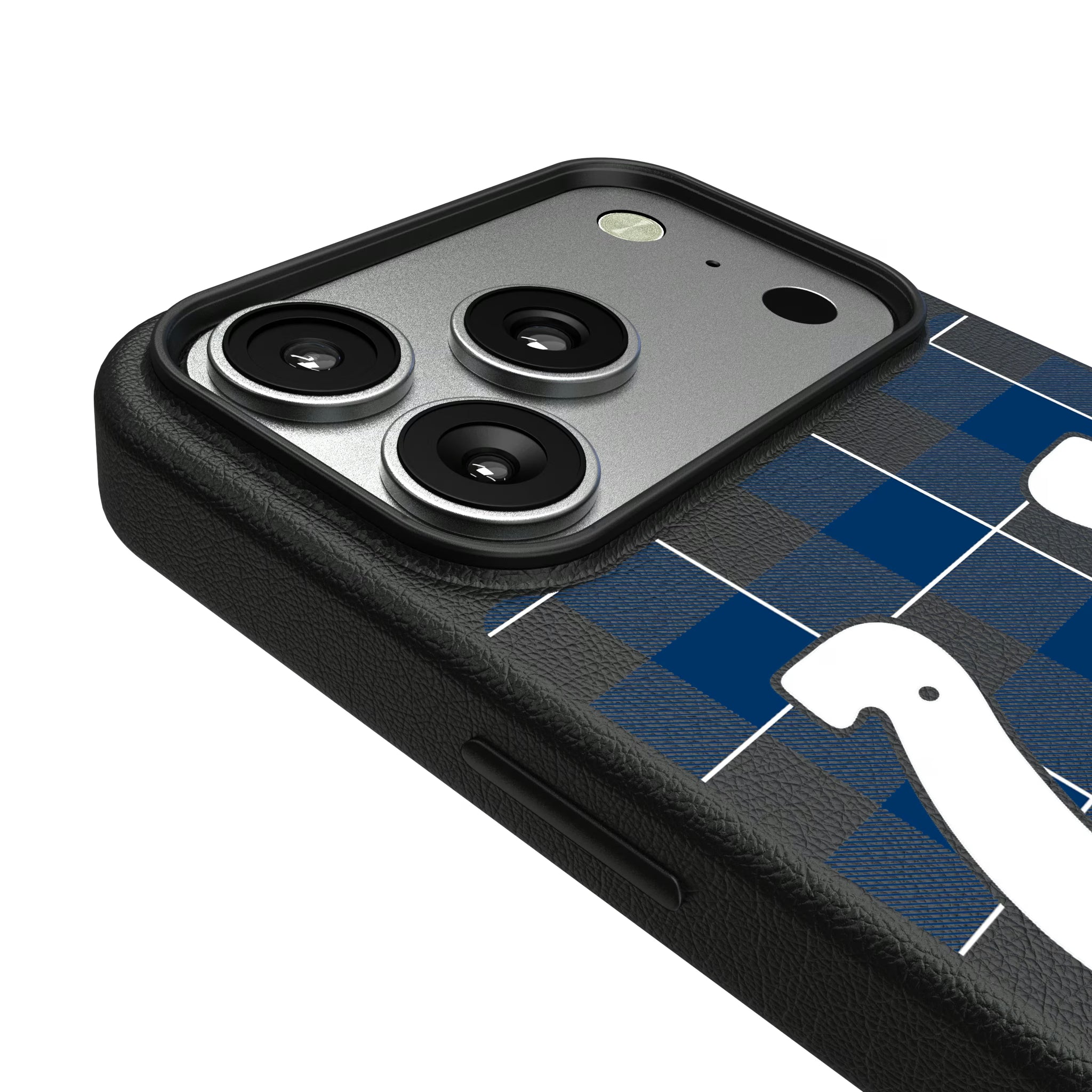Indianapolis Colts Plaid iPhone MagSafe Compatible Phone Case for Apple iPhone - Detail#Device_iPhone 17 Pro