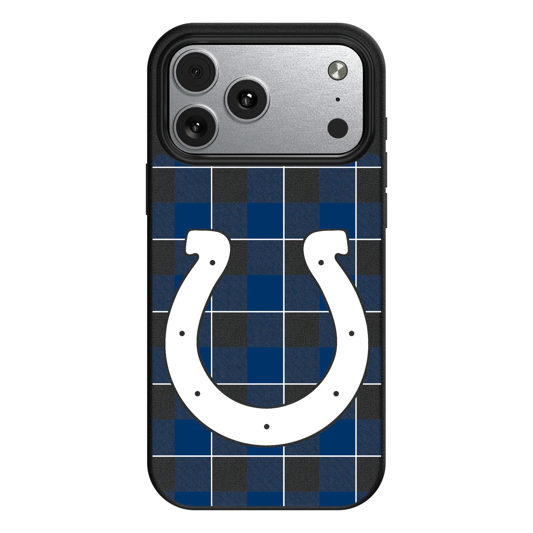 Indianapolis Colts Plaid iPhone MagSafe Compatible Phone Case for Apple iPhone#Device_iPhone 17 Pro Max