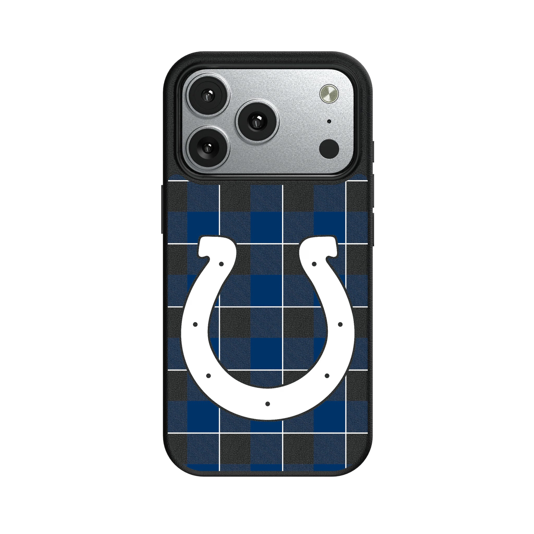 Indianapolis Colts Plaid iPhone MagSafe Compatible Phone Case for Apple iPhone#Device_iPhone 17 Pro