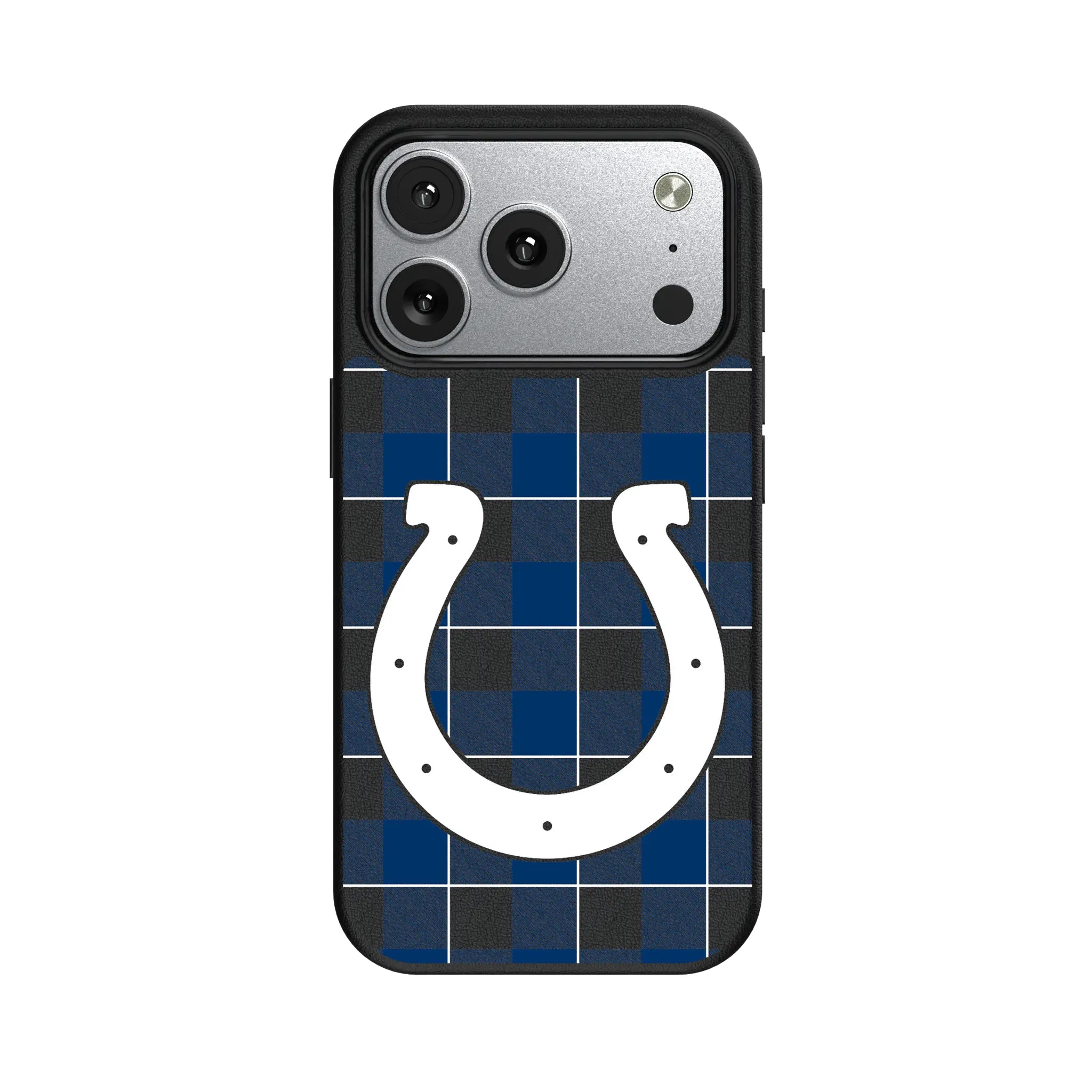 Indianapolis Colts Plaid iPhone MagSafe Compatible Phone Case for Apple iPhone#Device_iPhone 17 Pro