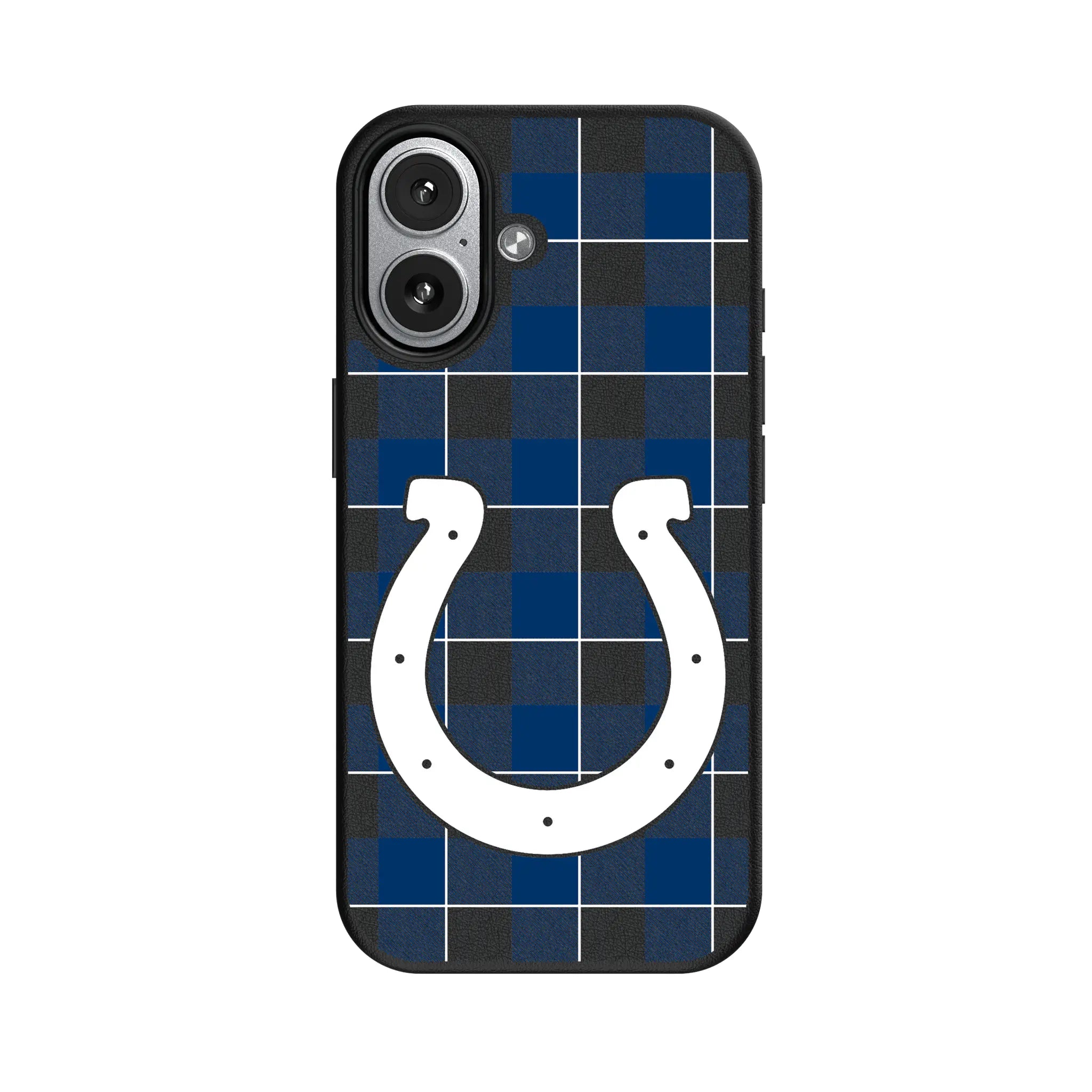Indianapolis Colts Plaid iPhone MagSafe Compatible Phone Case for Apple iPhone#Device_iPhone 17