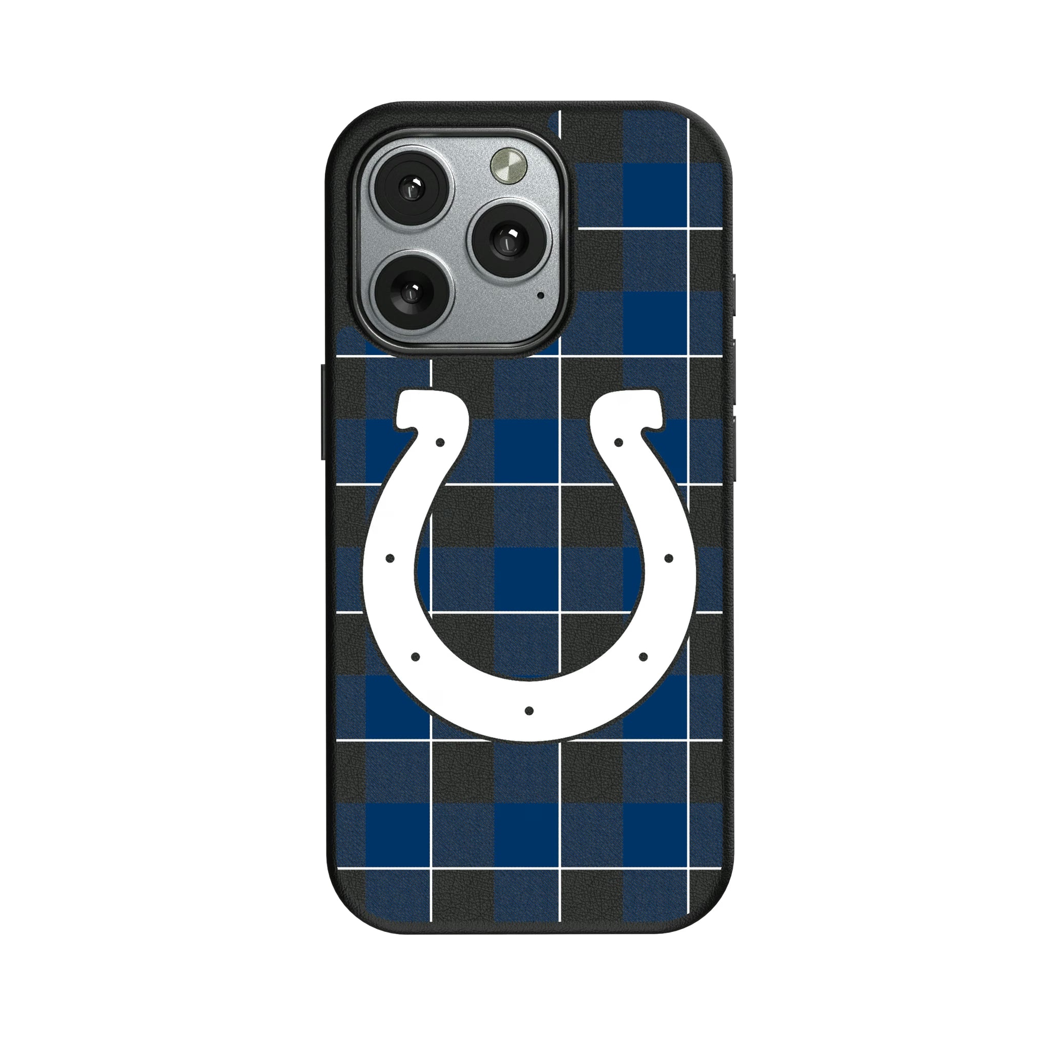 Indianapolis Colts Plaid iPhone MagSafe Compatible Phone Case for Apple iPhone