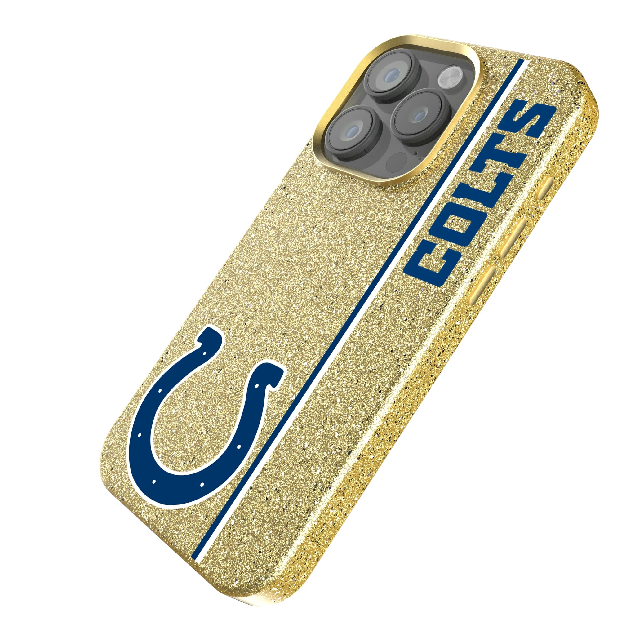 Indianapolis Colts Sidebar iPhone Bling Phone Case for Apple iPhone - Isometric View
