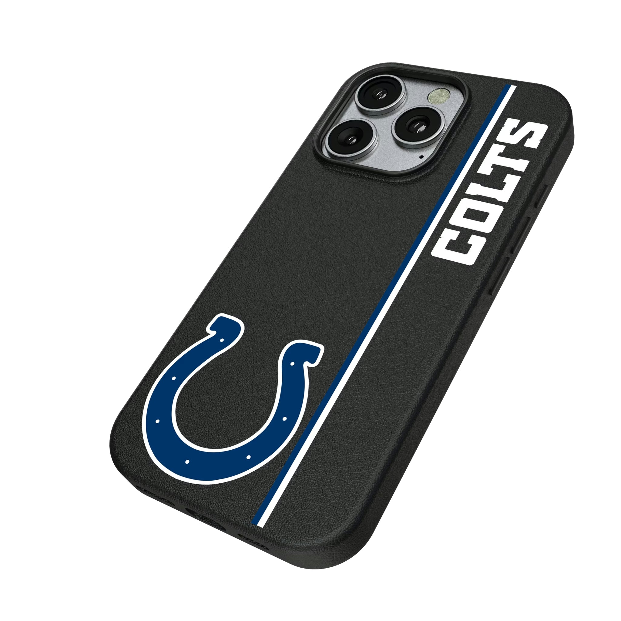 Indianapolis Colts Sidebar iPhone MagSafe Compatible Phone Case for Apple iPhone - Isometric View