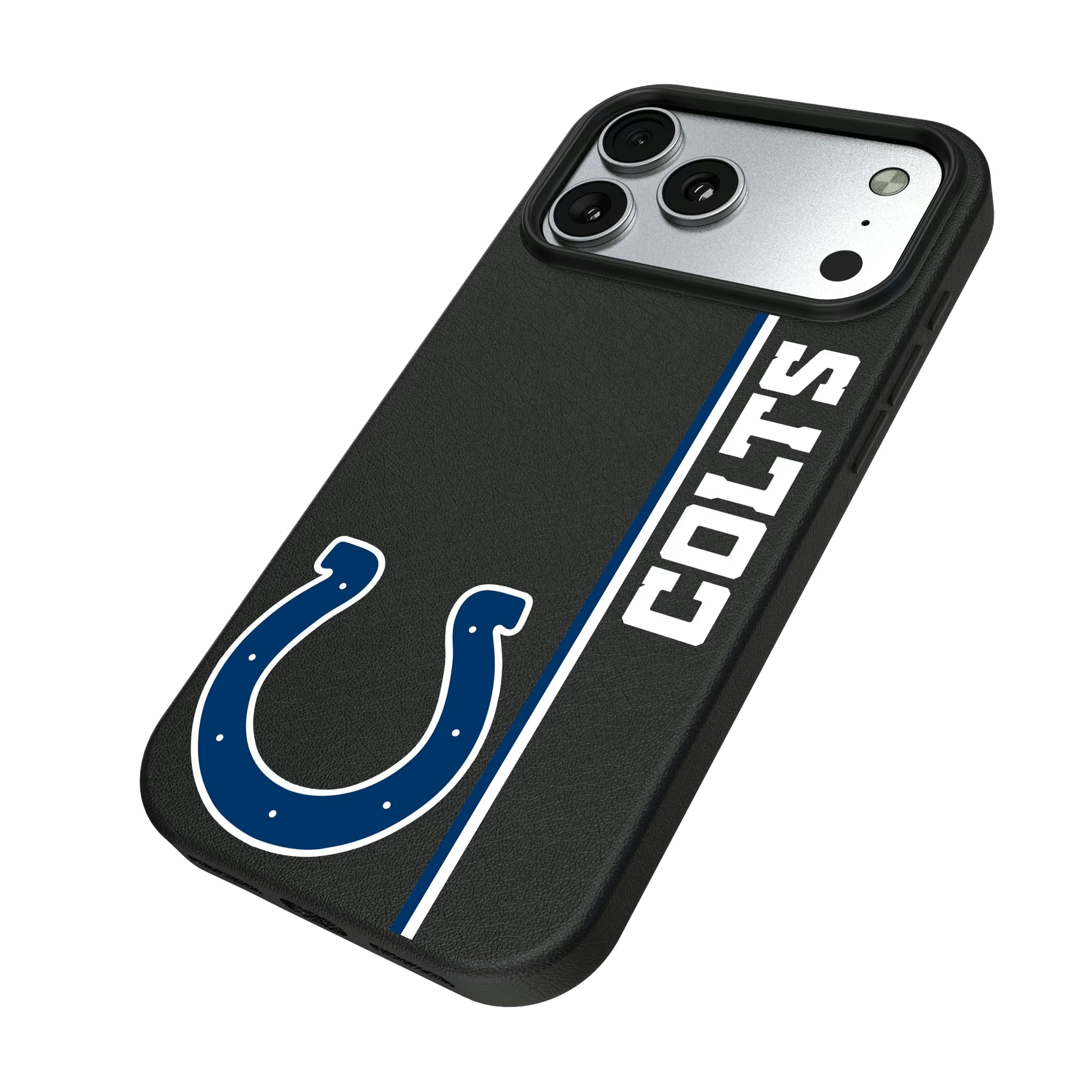 Indianapolis Colts Sidebar iPhone MagSafe Compatible Phone Case for Apple iPhone - Isometric View#Device_iPhone 17 Pro Max