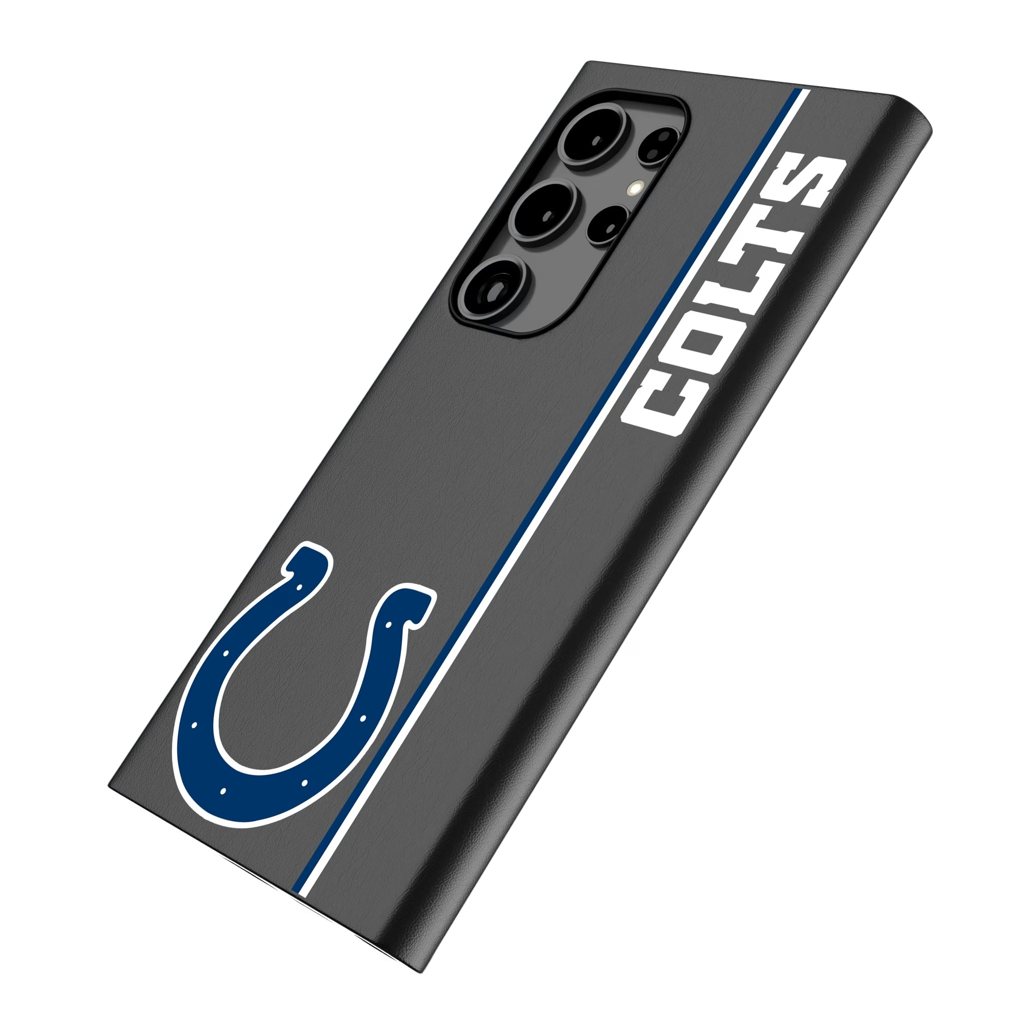 Indianapolis Colts Sidebar Galaxy MagSafe Compatible Phone Case for Samsung Galaxy - Isometric View