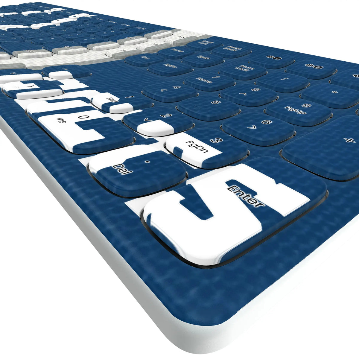 Indianapolis Colts Stripe KKB605 Curved Wireless Keyboard - Detail