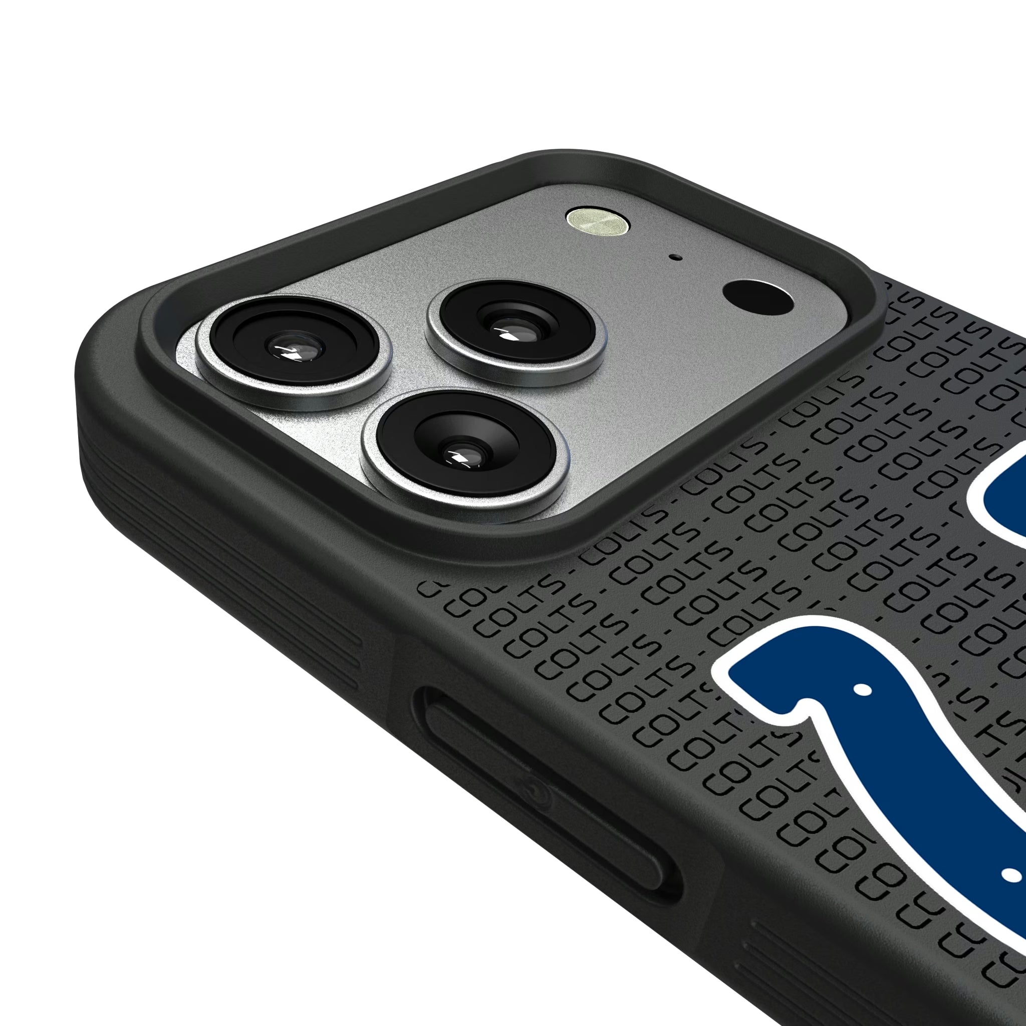Indianapolis Colts Text Backdrop iPhone Bump Phone Case for Apple iPhone - Detail#Device_iPhone 17 Pro