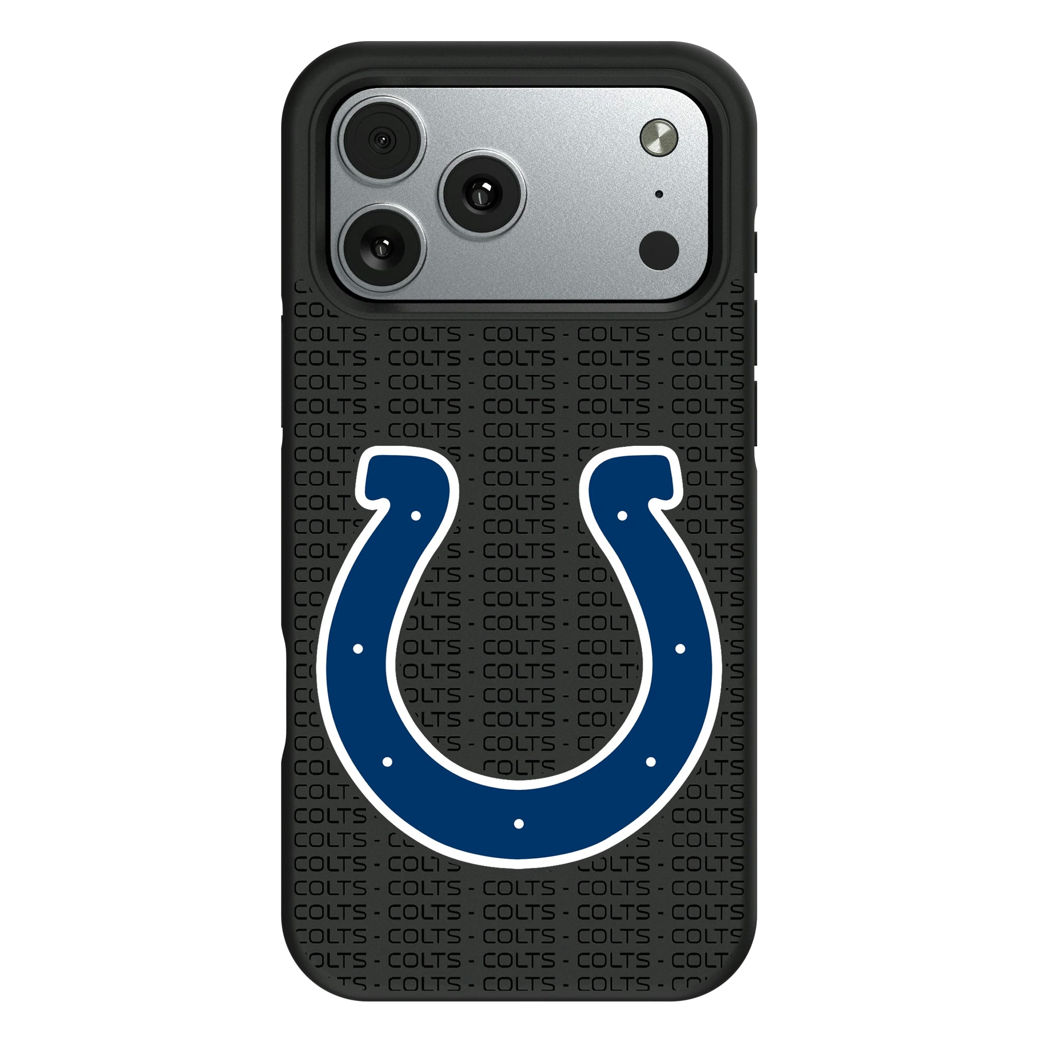 Indianapolis Colts Text Backdrop iPhone Bump Phone Case for Apple iPhone#Device_iPhone 17 Pro Max