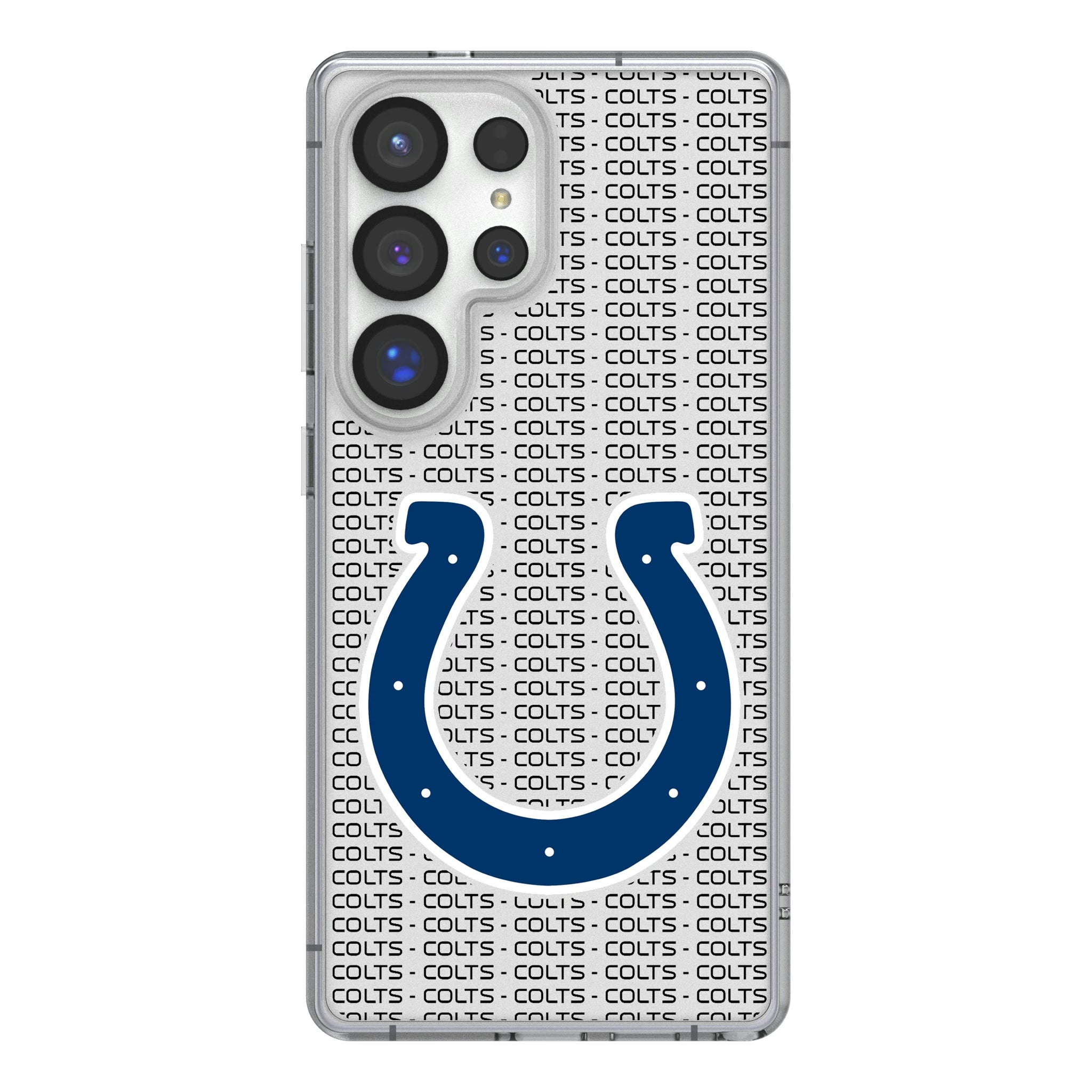 Indianapolis Colts Text Backdrop Galaxy Clear Phone Case for Samsung Galaxy