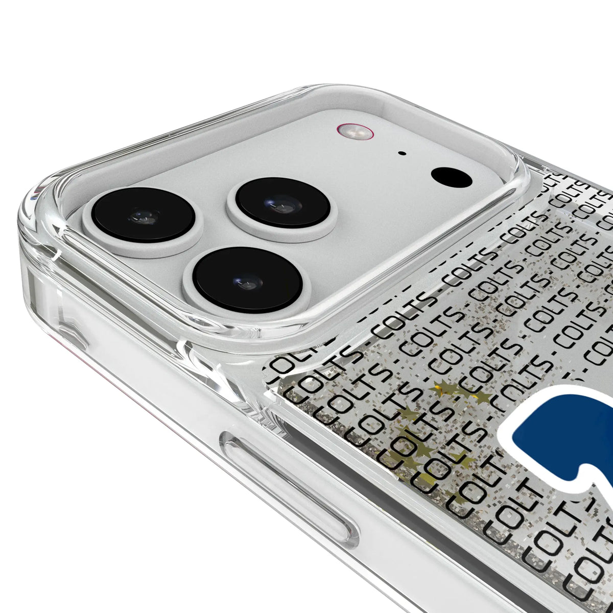Indianapolis Colts Text Backdrop iPhone Glitter Phone Case for Apple iPhone - Detail#Device_iPhone 18 Pro Max