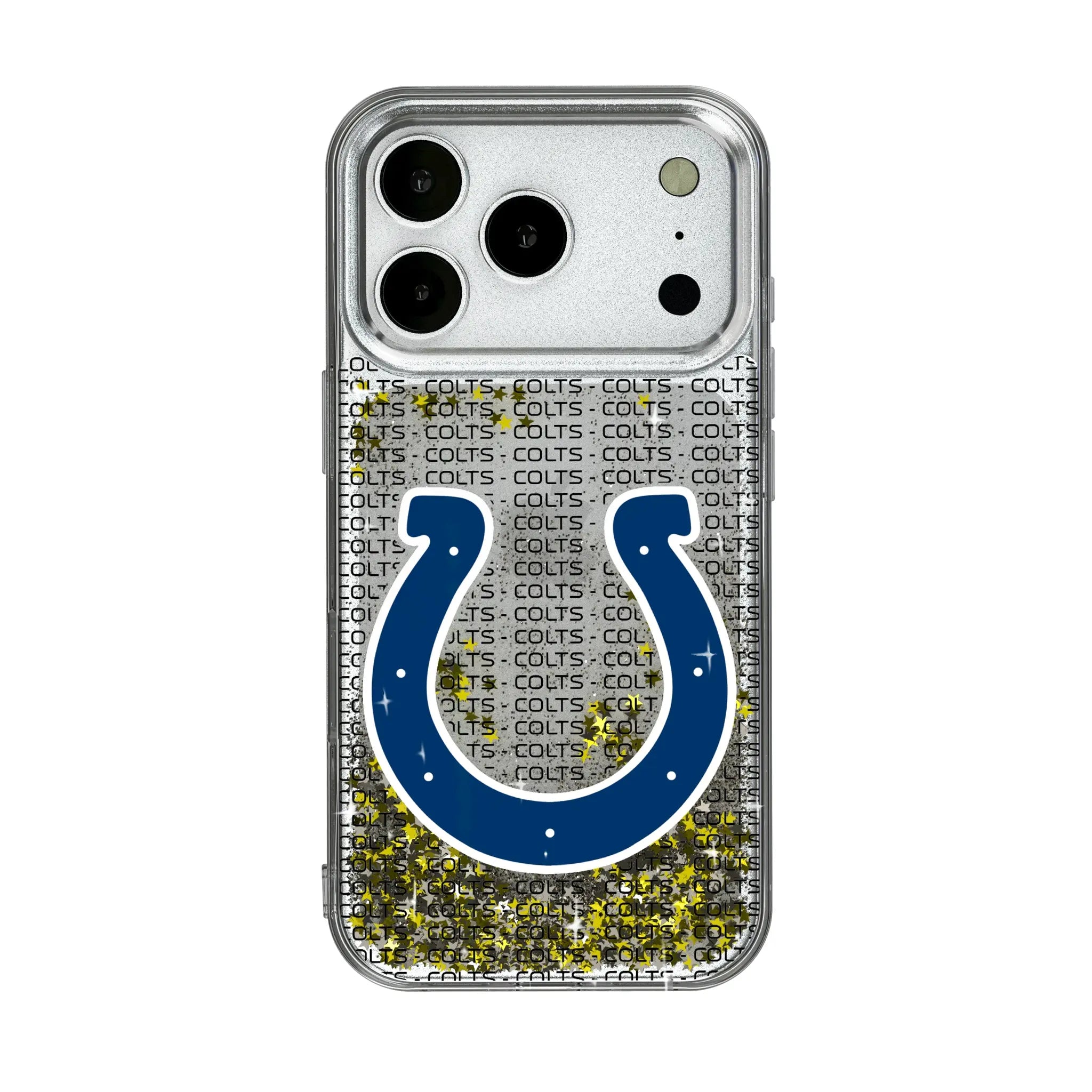 Indianapolis Colts Text Backdrop iPhone Glitter Phone Case for Apple iPhone