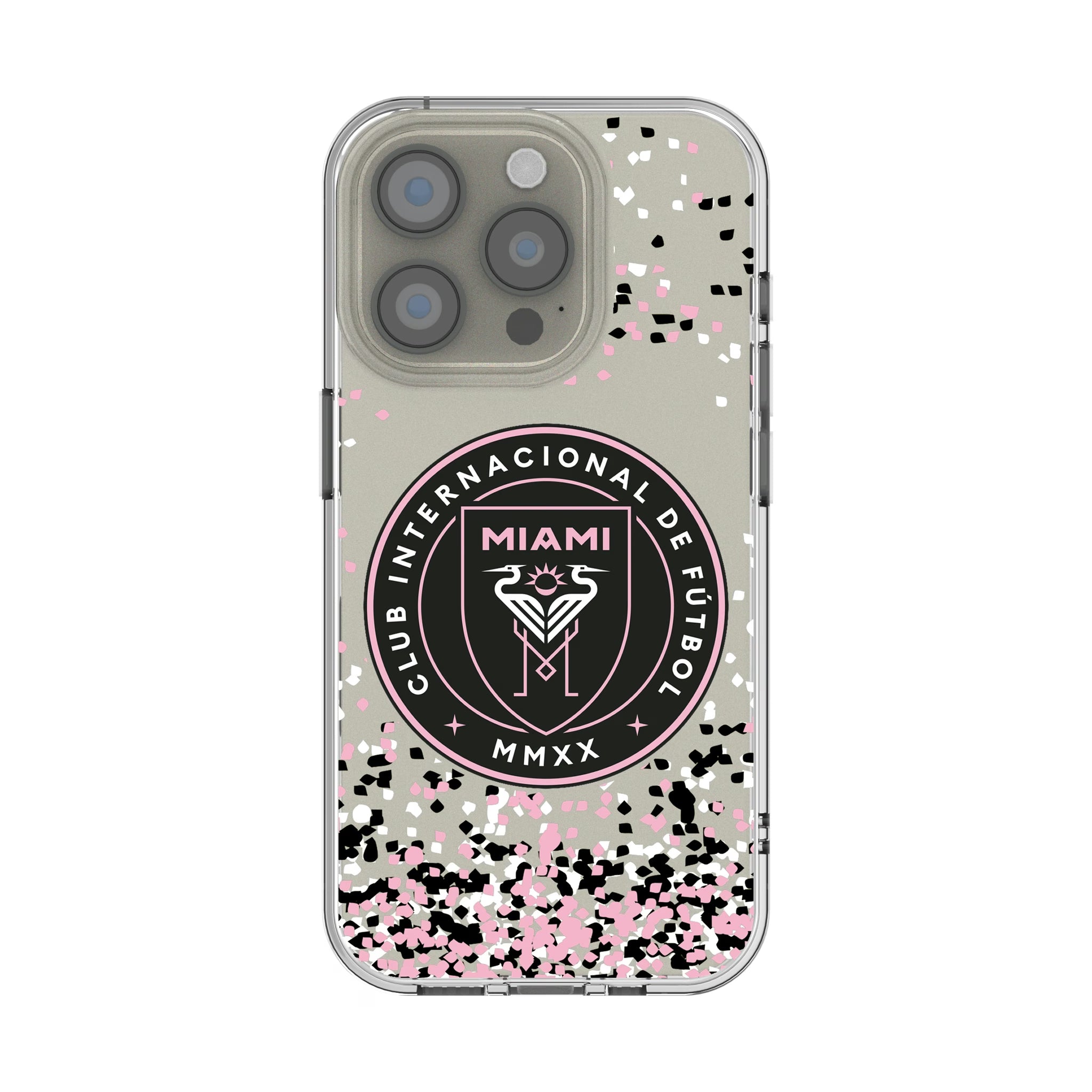 Inter Miami CF Confetti iPhone Clear Phone Case for Apple iPhone