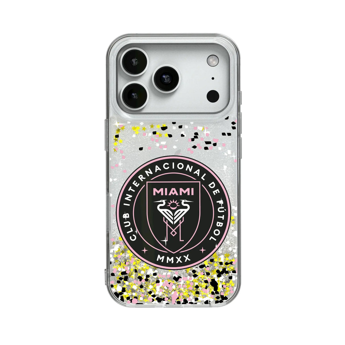 Inter Miami CF Confetti Glitter Phone Case for Apple iPhone