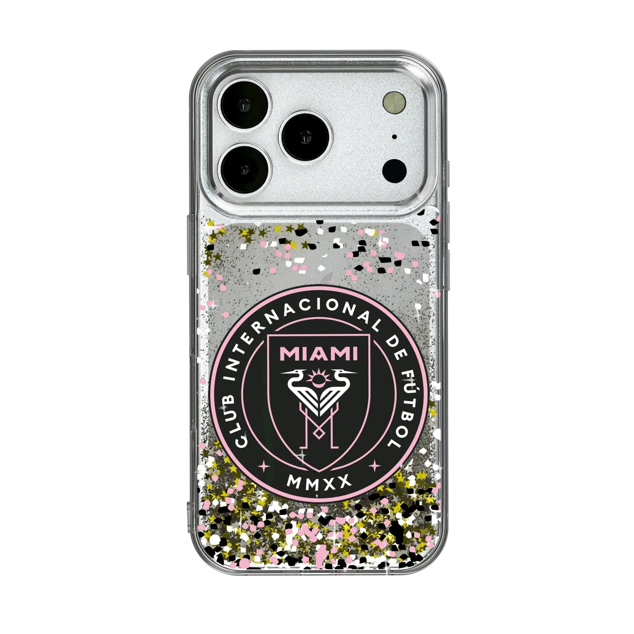 Inter Miami CF Confetti iPhone Glitter Phone Case for Apple iPhone