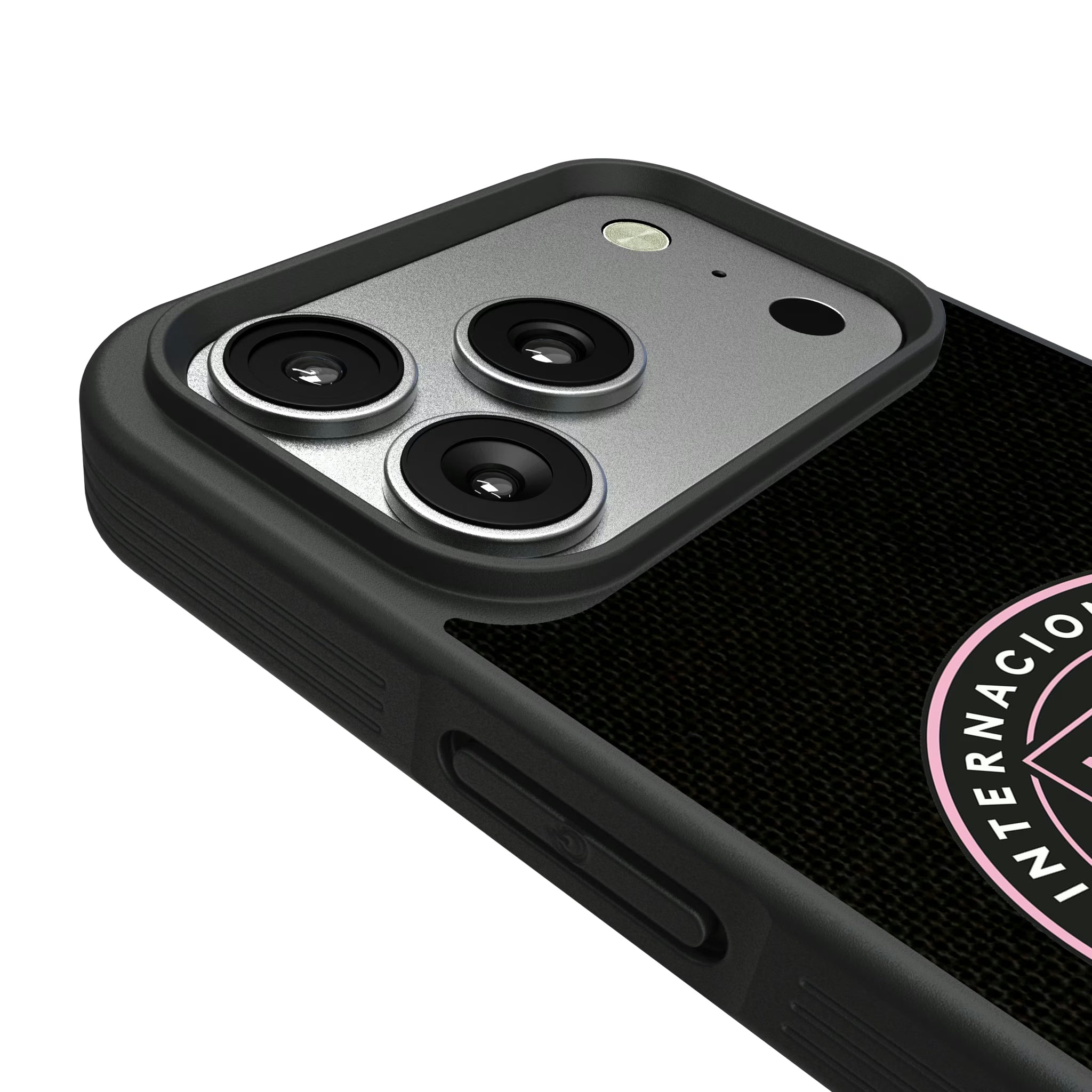 Inter Miami CF Diagonal Stripe iPhone Bump Phone Case for Apple iPhone - Detail#Device_iPhone 17 Pro