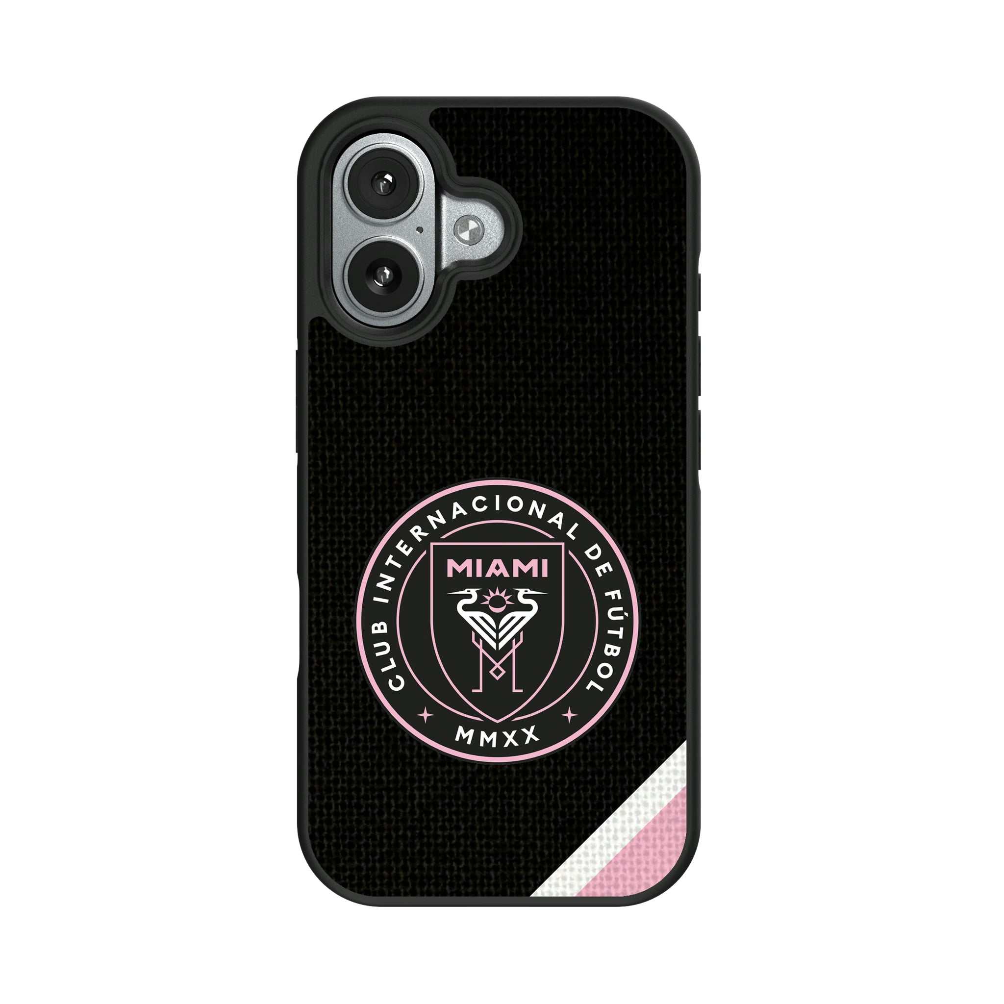 Inter Miami CF Diagonal Stripe iPhone Bump Phone Case for Apple iPhone#Device_iPhone 17