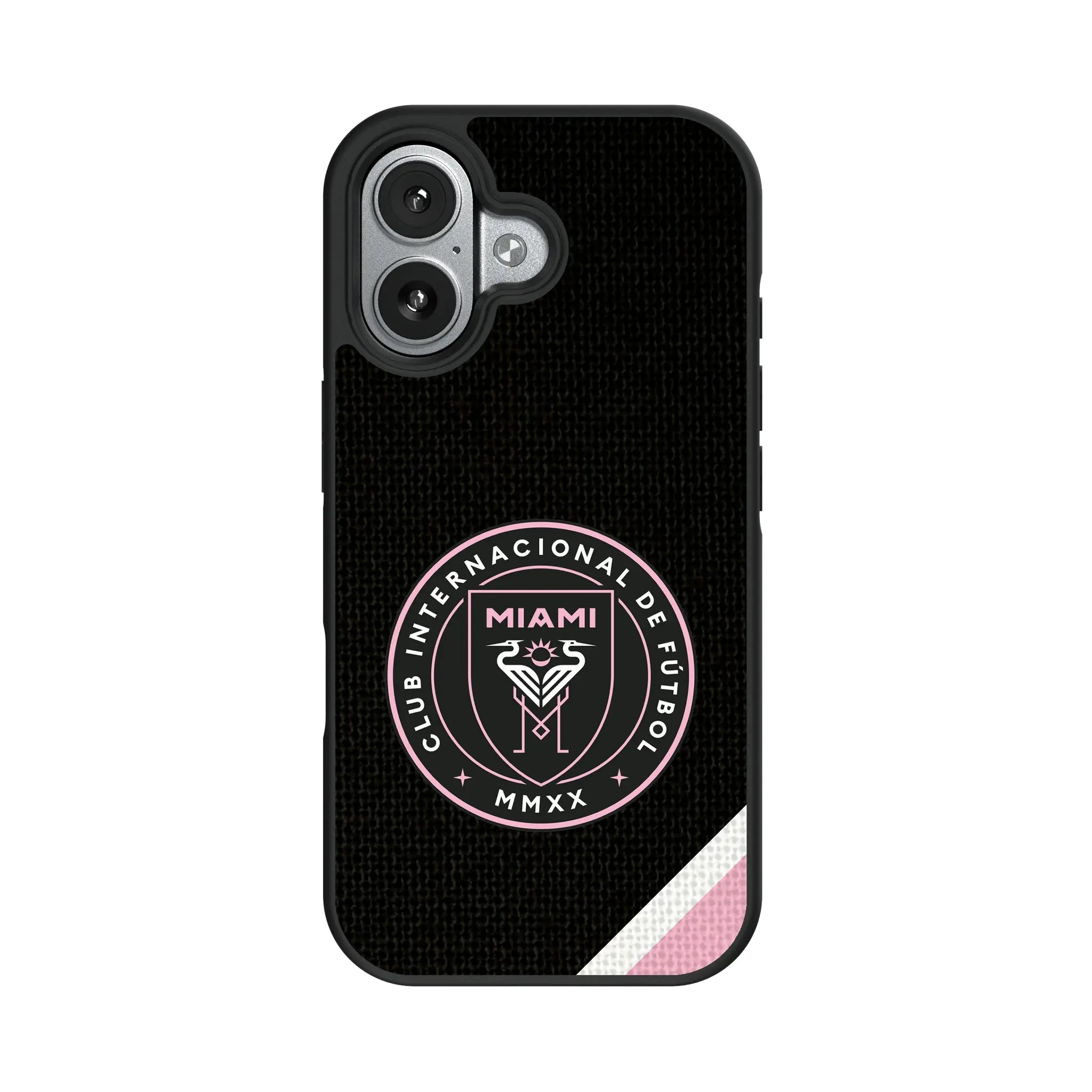 Inter Miami CF Diagonal Stripe iPhone Bump Phone Case for Apple iPhone#Device_iPhone 17